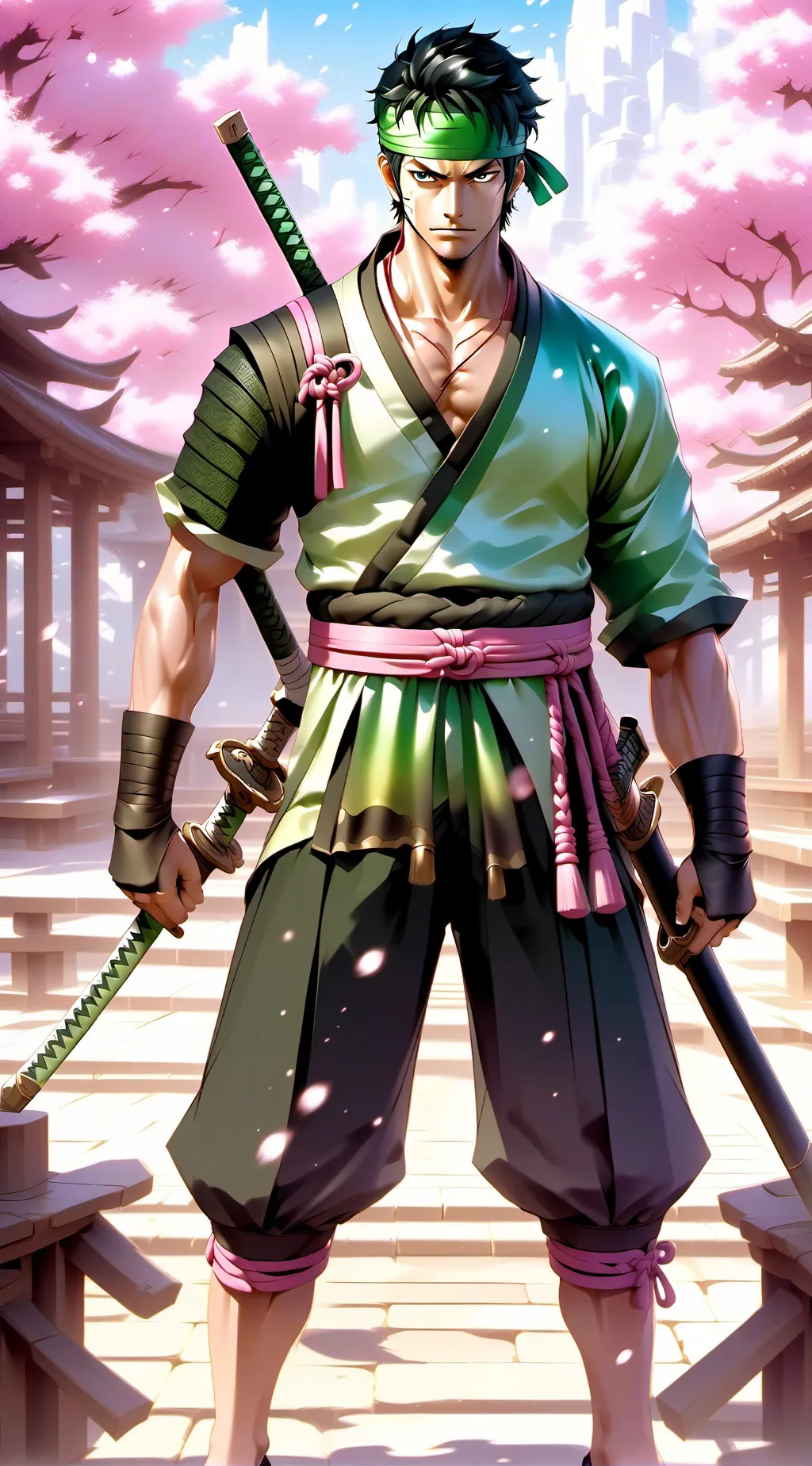 ai character: Zoro background