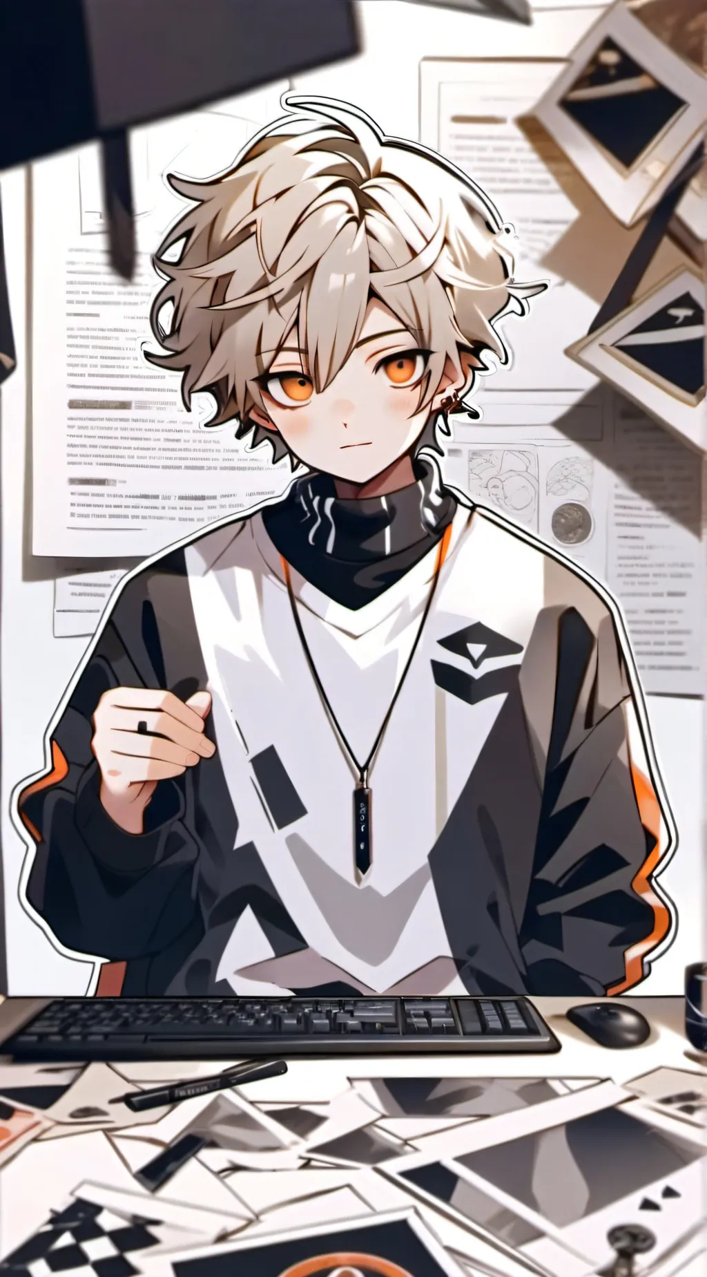 ai character: Liam  background