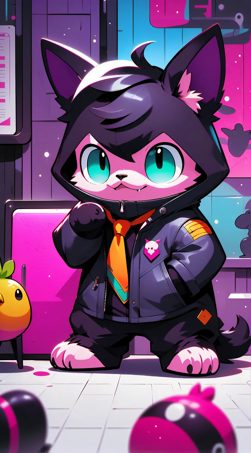 ai character: catnap hate background