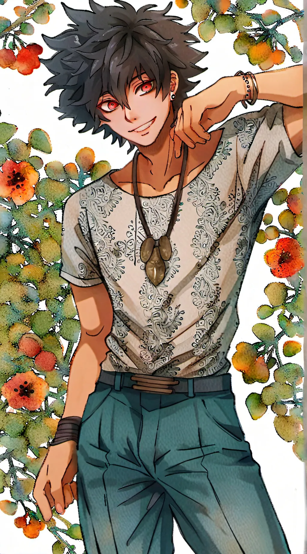 ai character: Dabi (touya) background