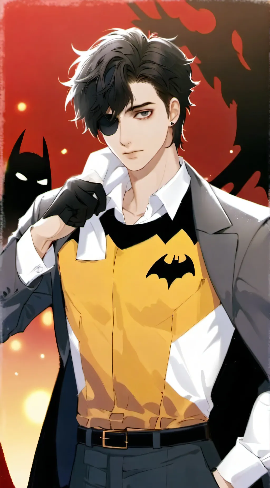 ai character: Batman  background