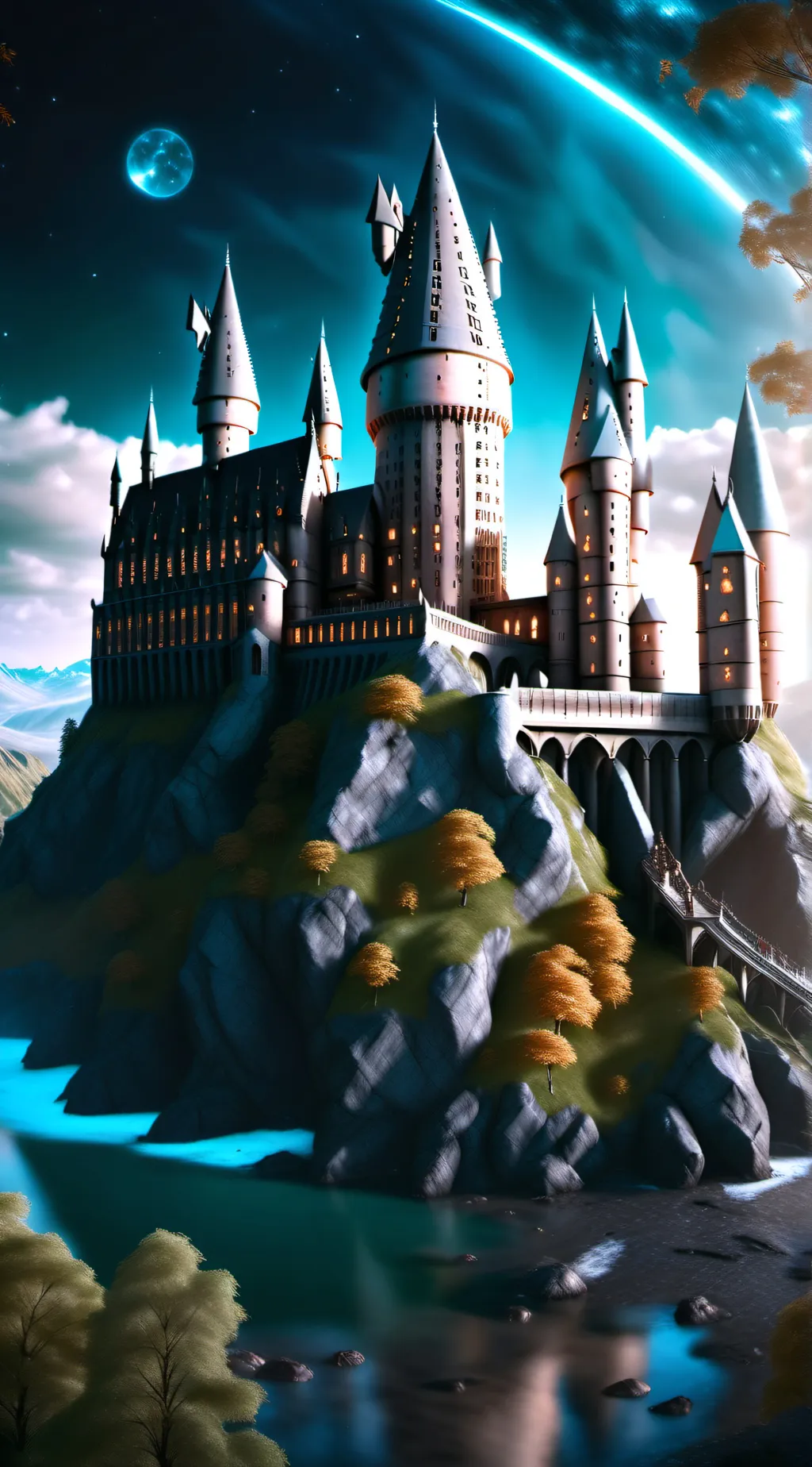 ai character: Hogwarts background