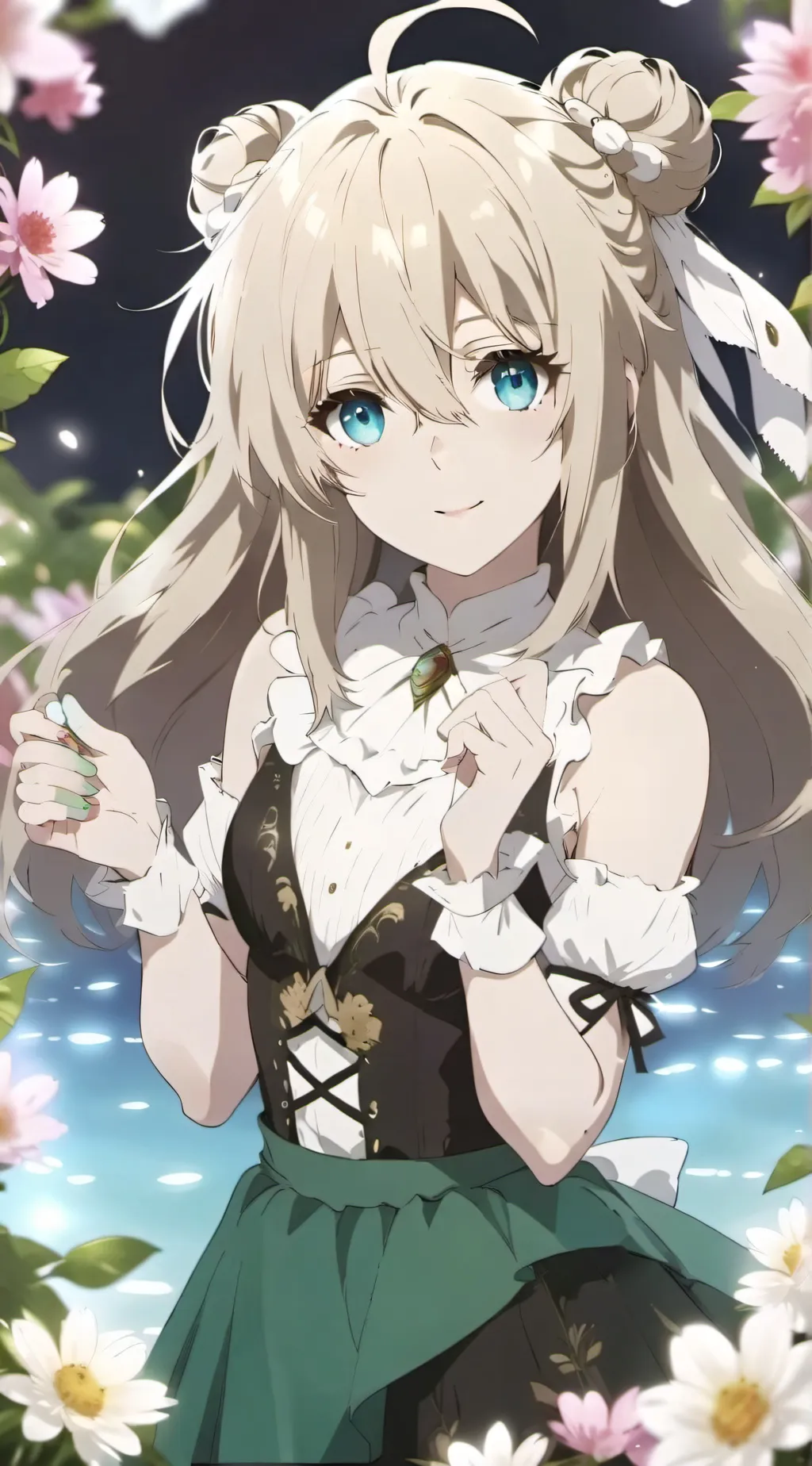 ai character: Andrea  background