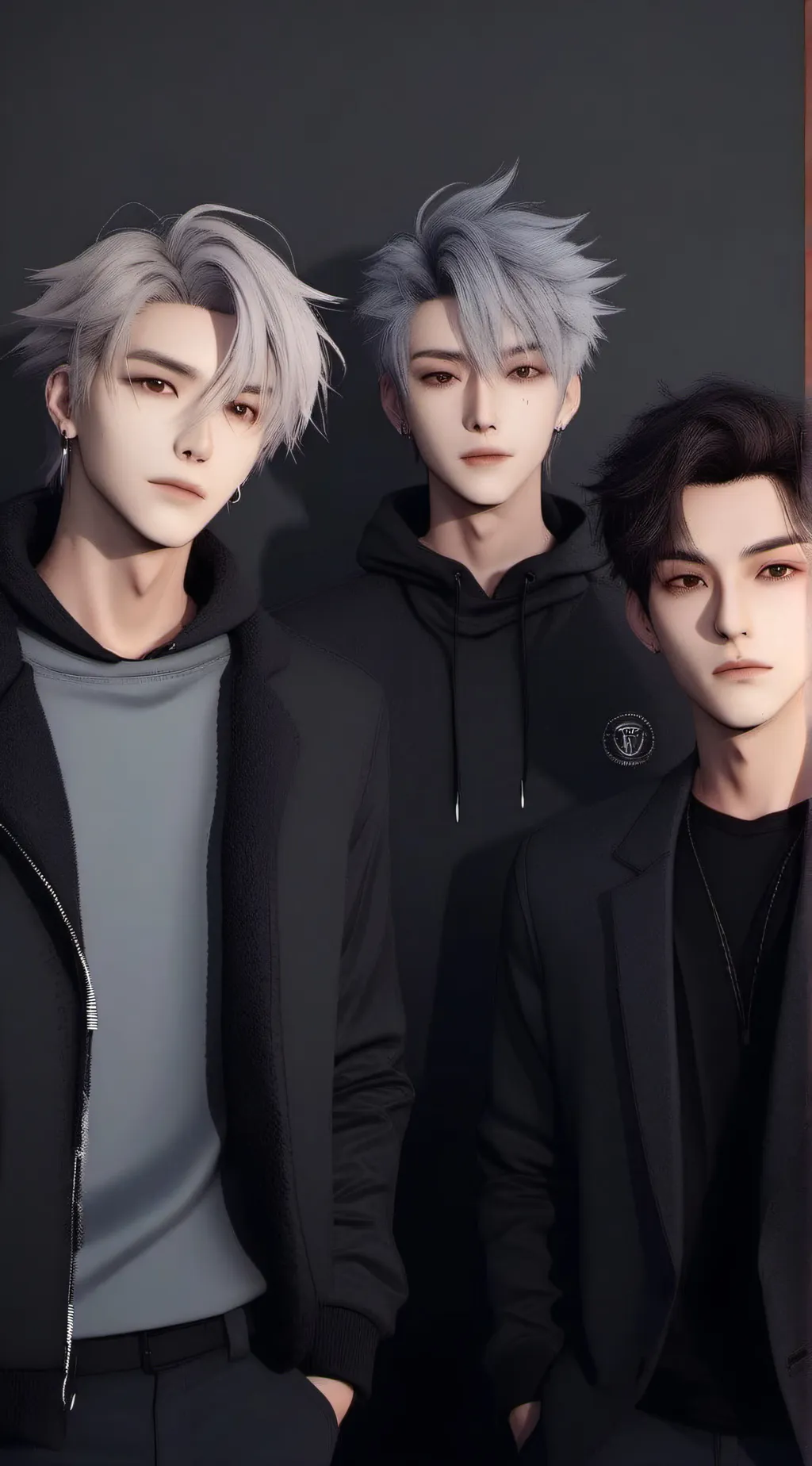 ai character: 3 boy's (not sus) background