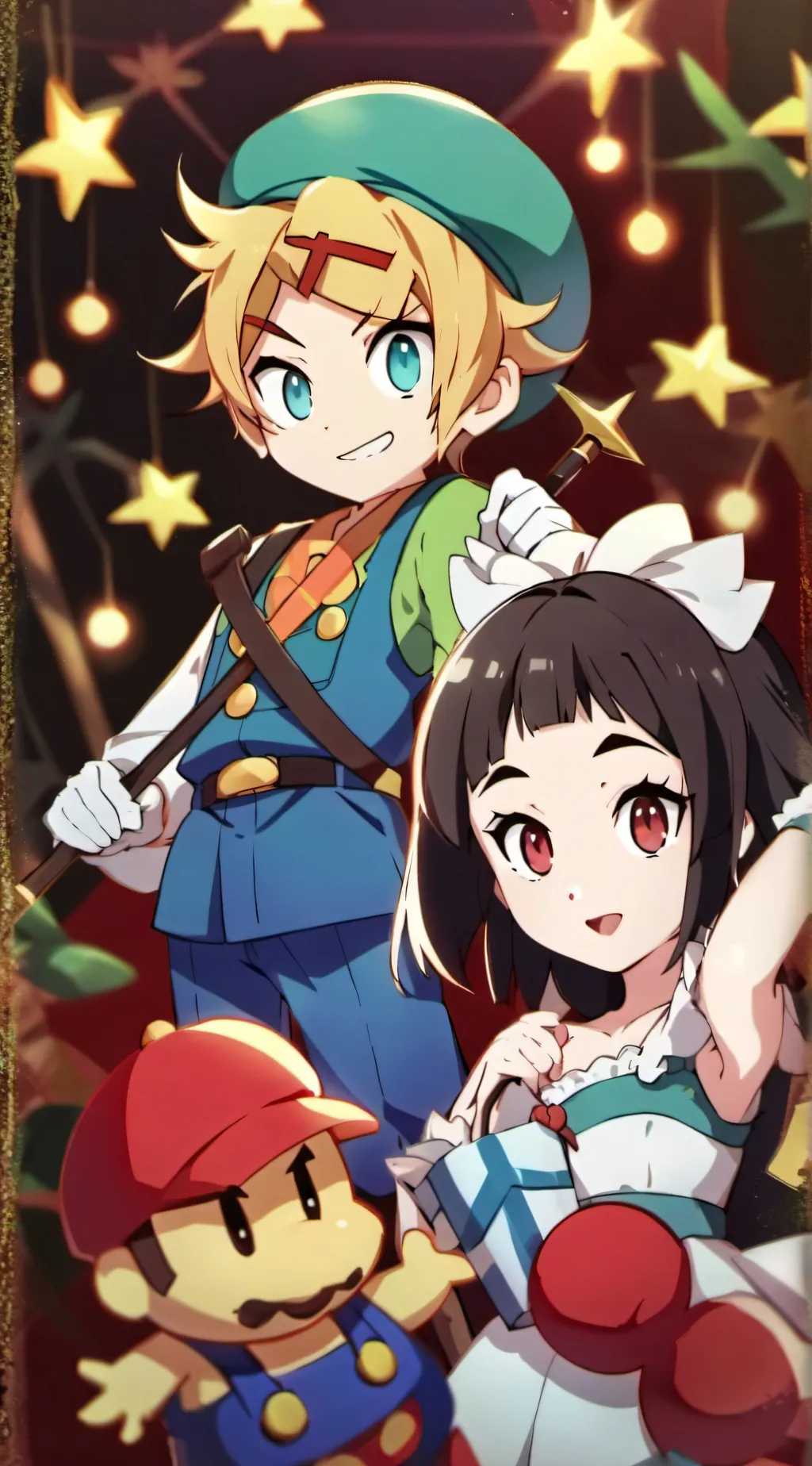 ai character: Mario and luigi background