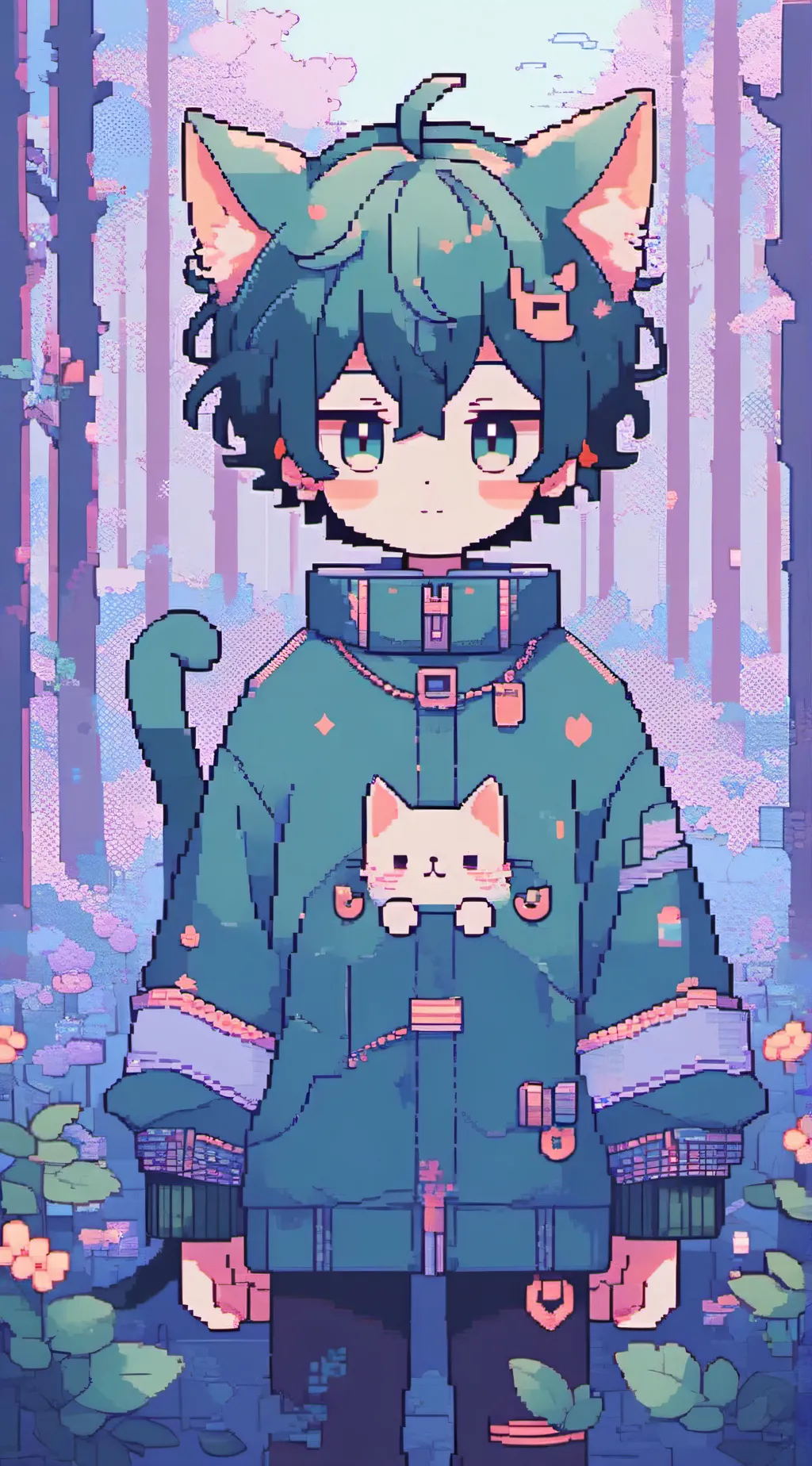ai character: 🐱neko izuku🥦 background