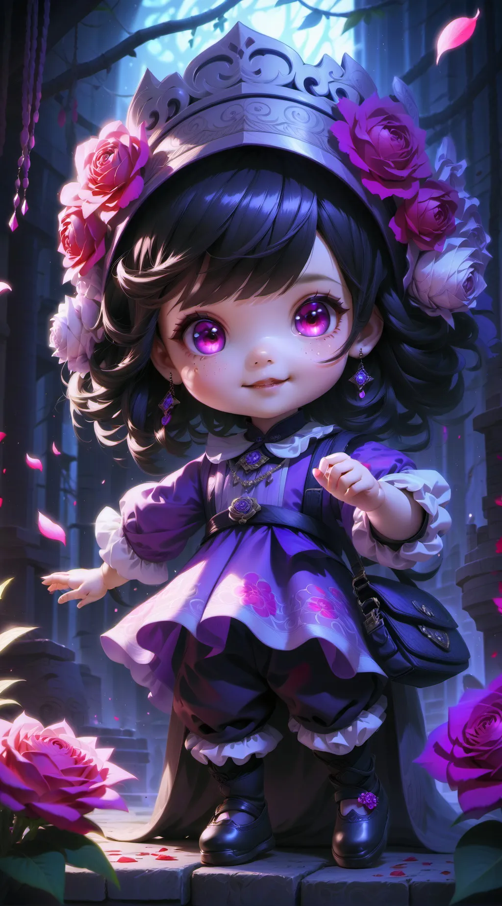 ai character: bakugo& lily background