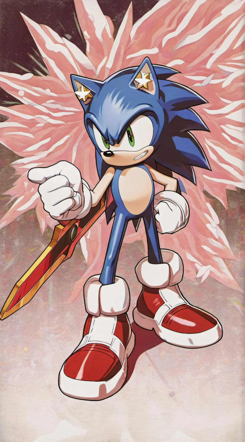 ai character:  Sonic V2  background