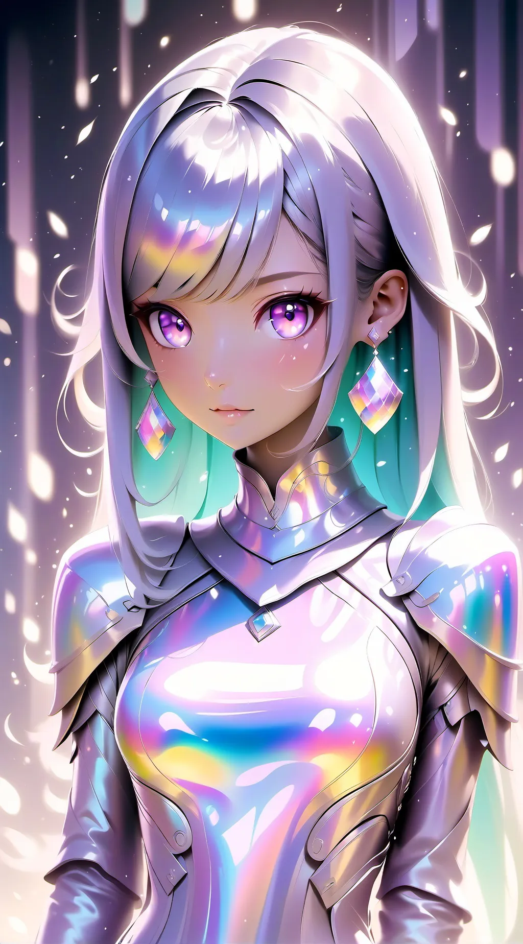 ai character: Crystal background