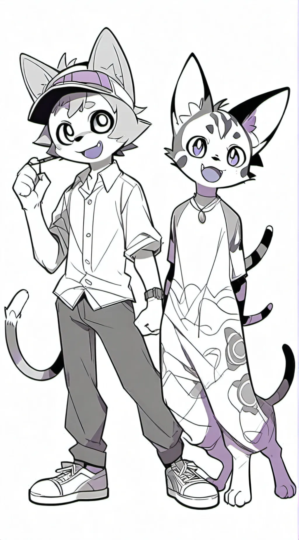 ai character: dogday and catnap background