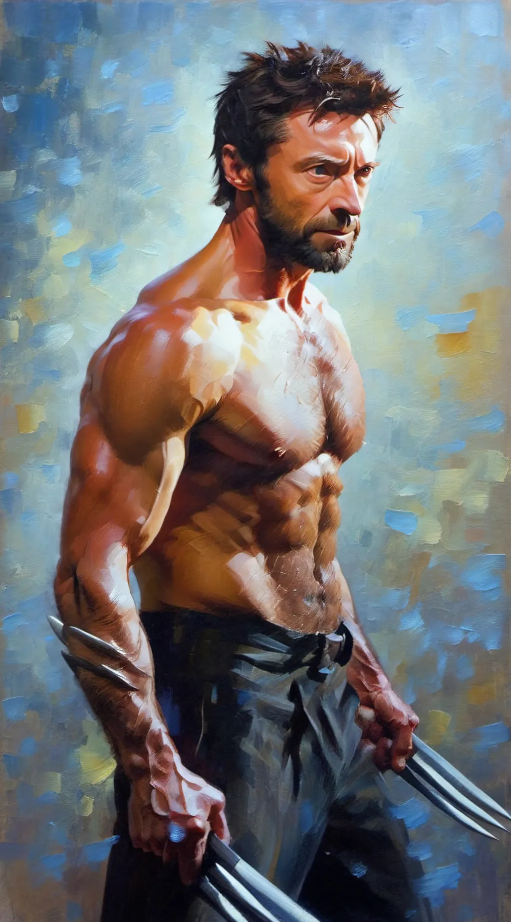 ai character: Wolverine💛 background