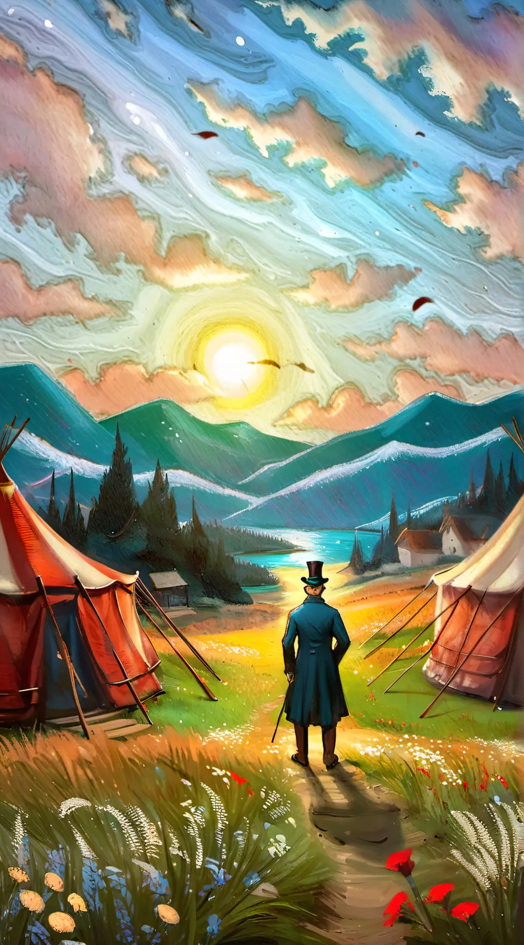 ai character: tadc trip background