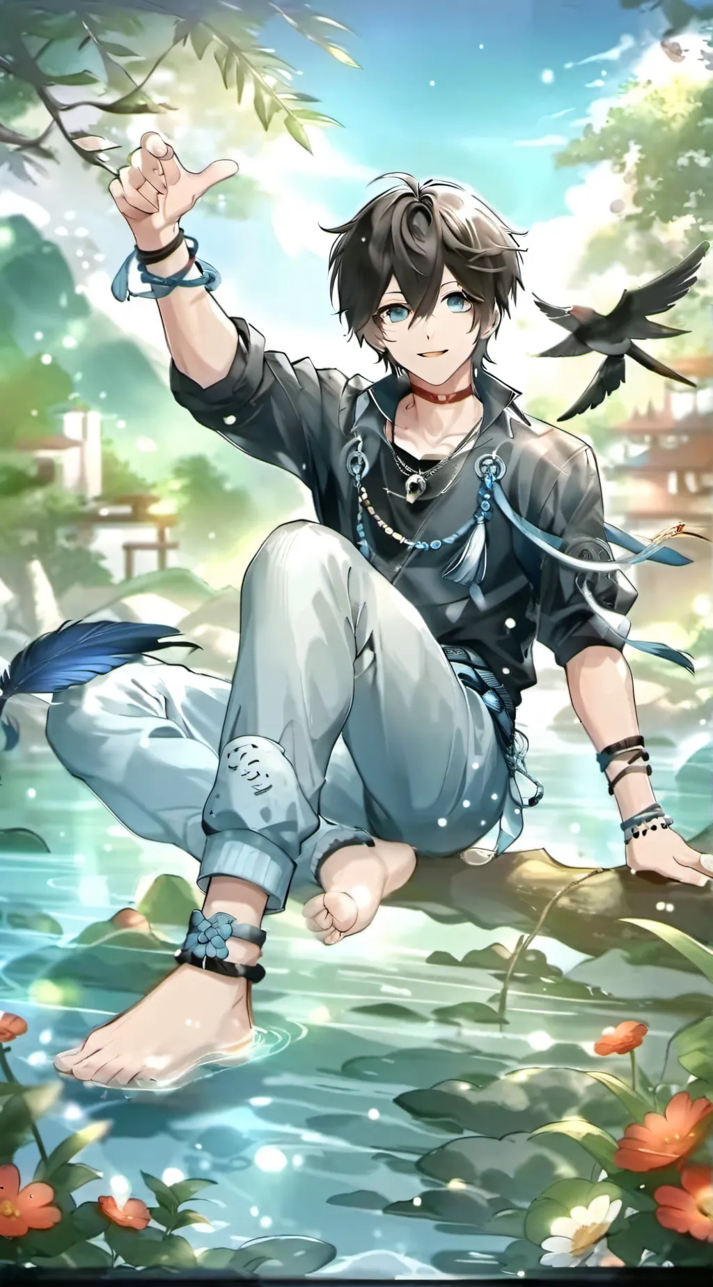 ai character: Yuichiro  background