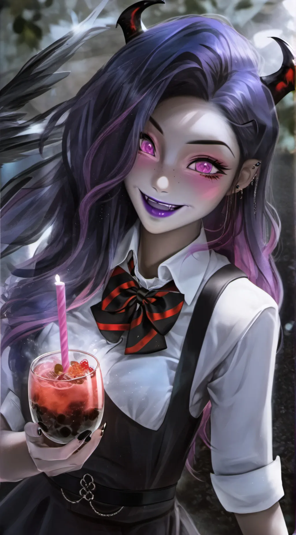ai character: violet anitã background