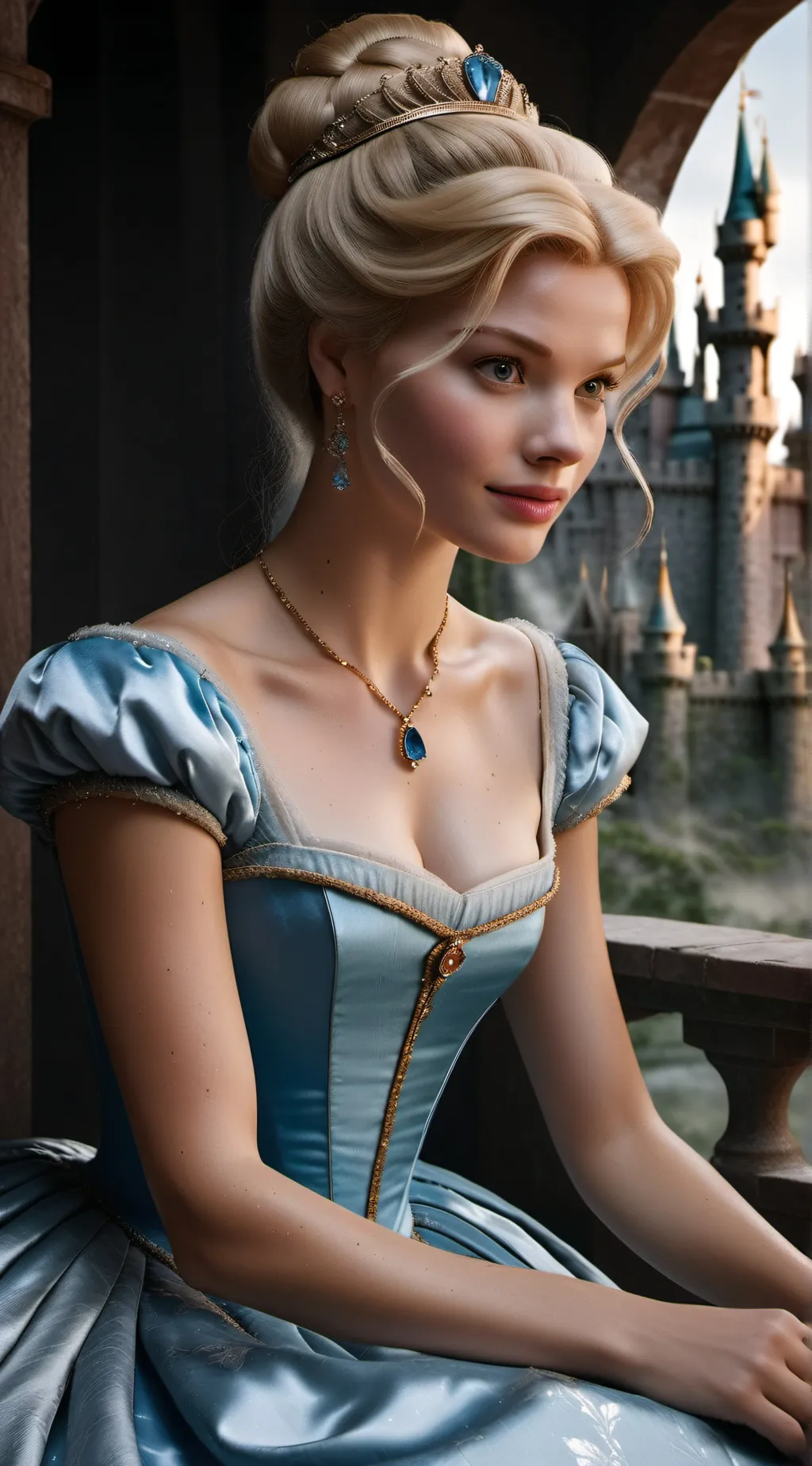 ai character: Cinderella background