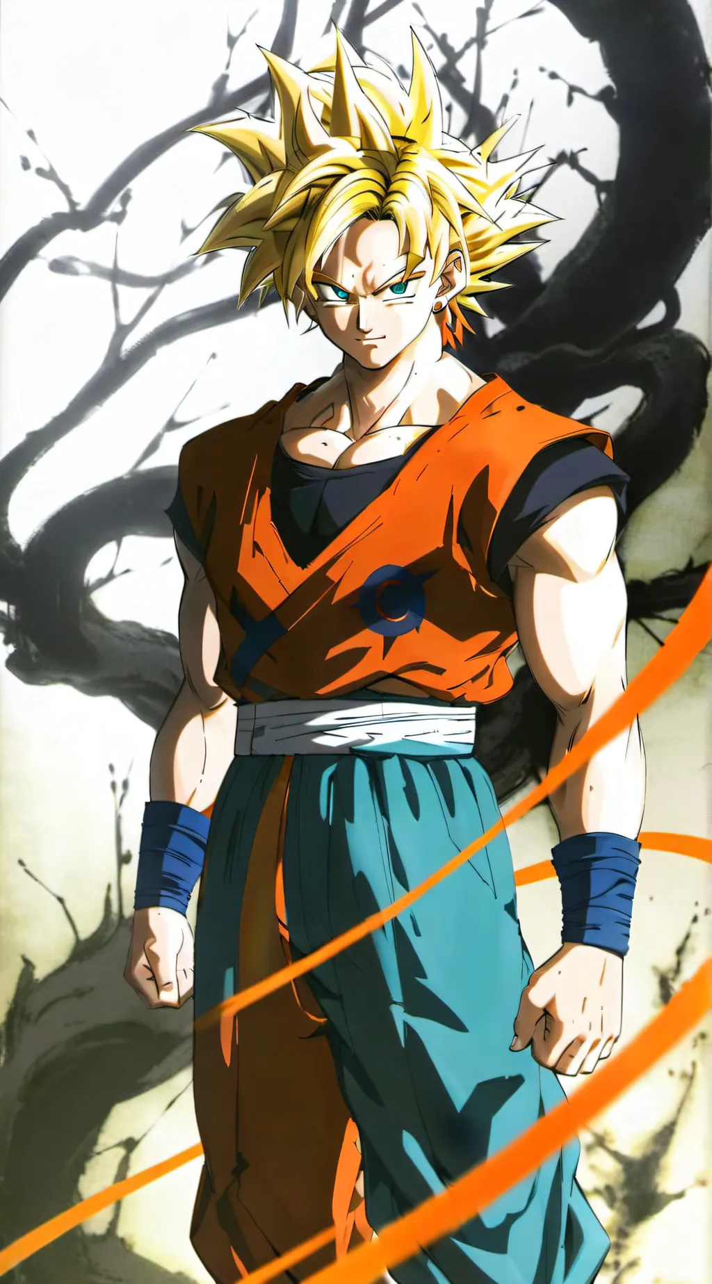 ai character: son goku background