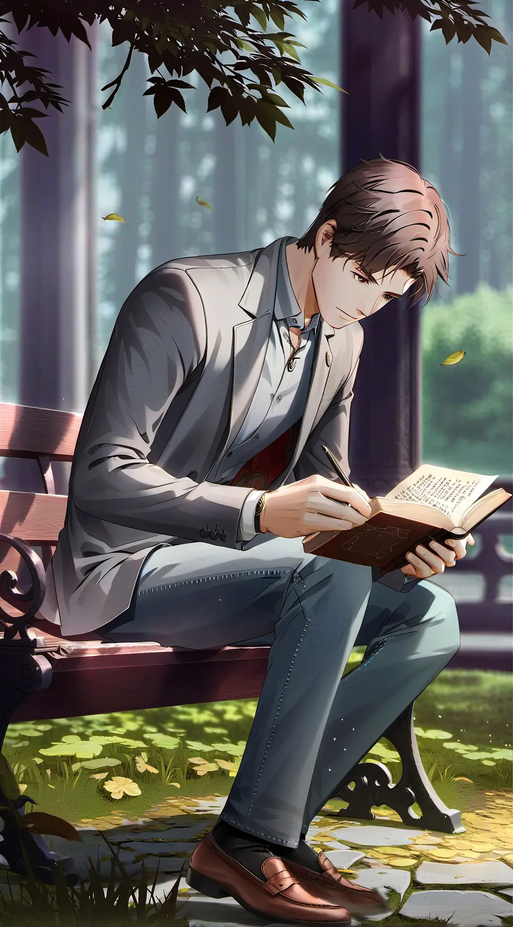 ai character: Stephen  background
