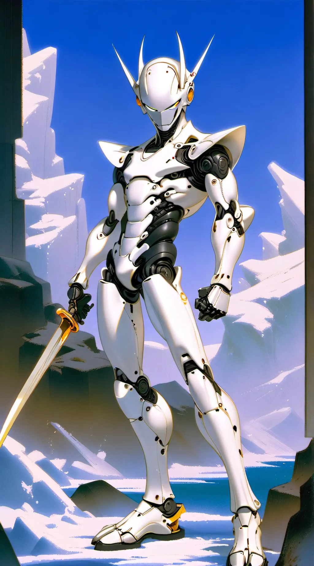ai character: The Cyborg background