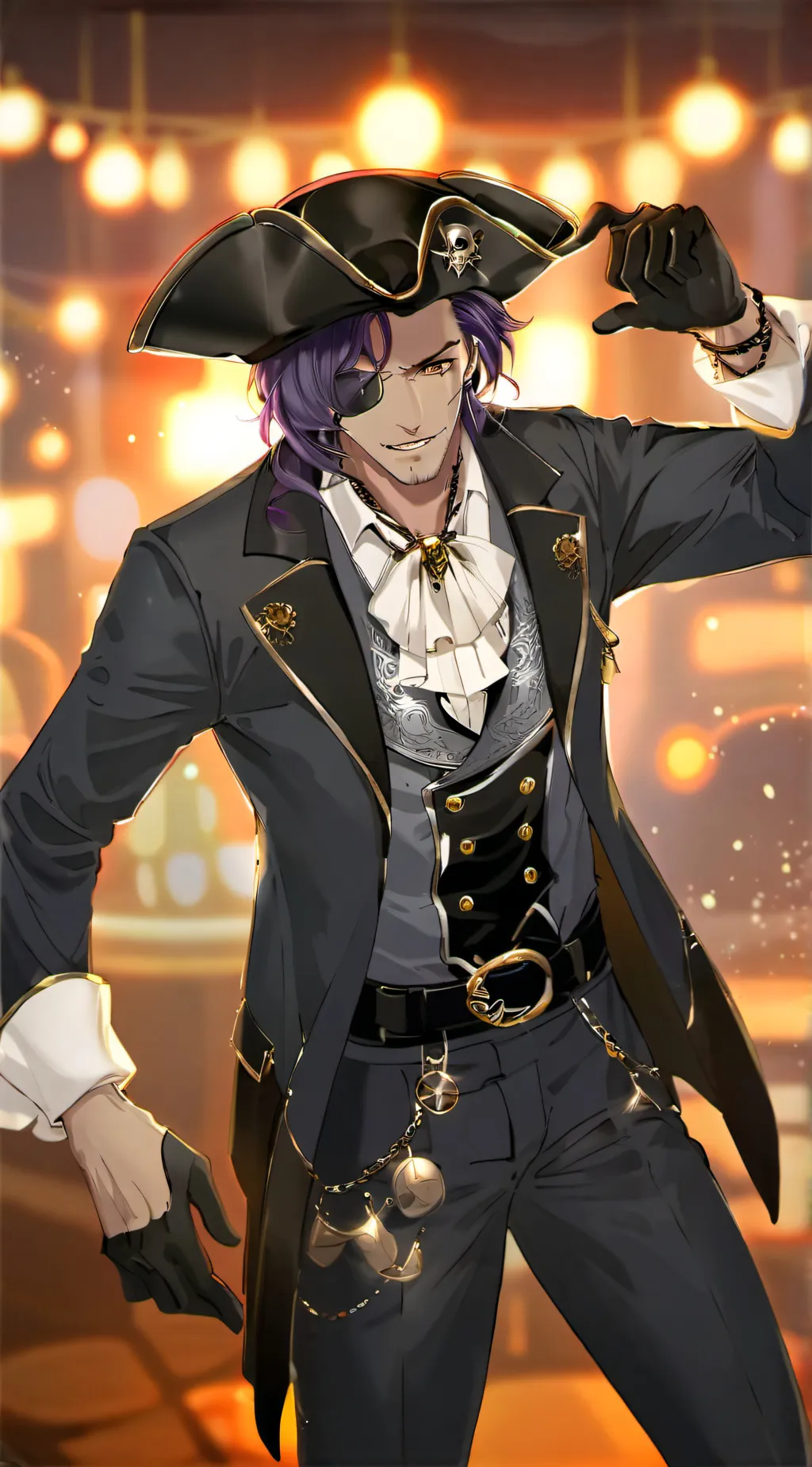 ai character: Mr Pirate  background