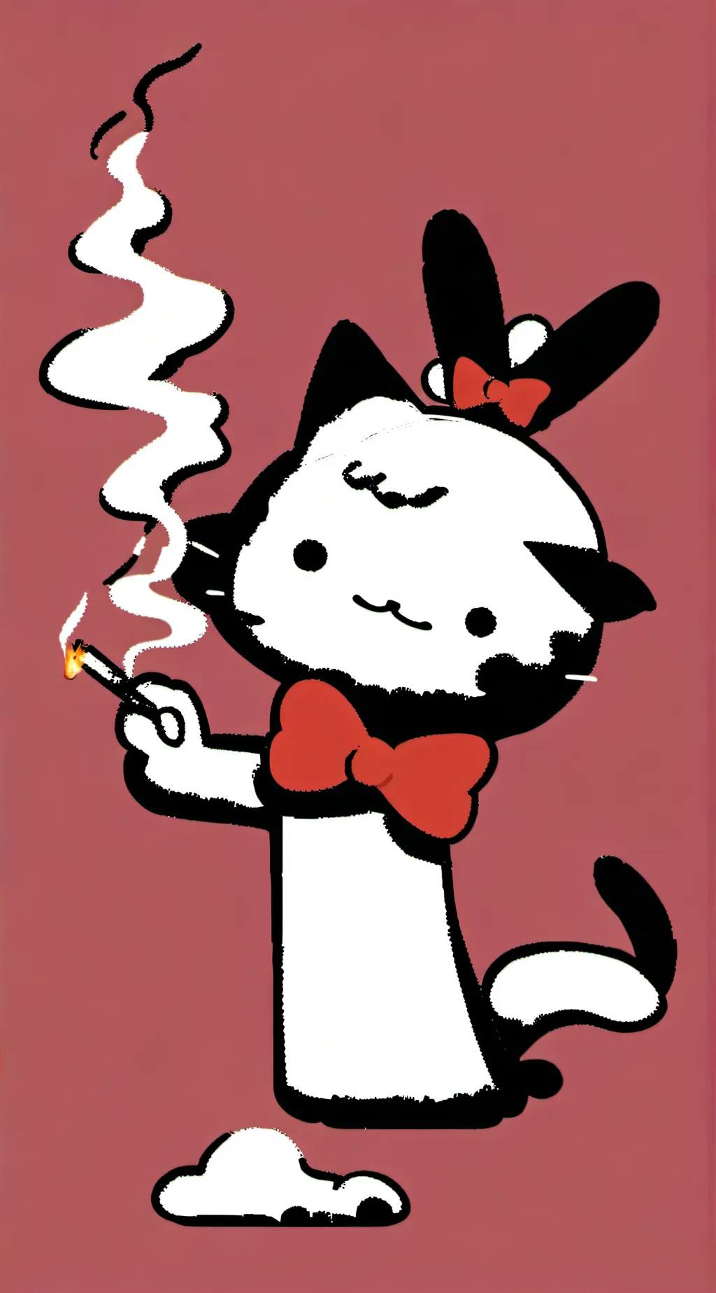 ai character: A silly cat background