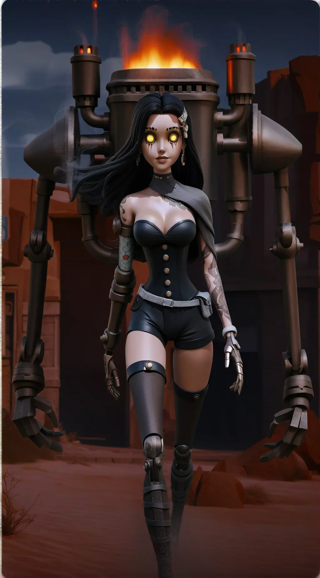 ai character: robotica background