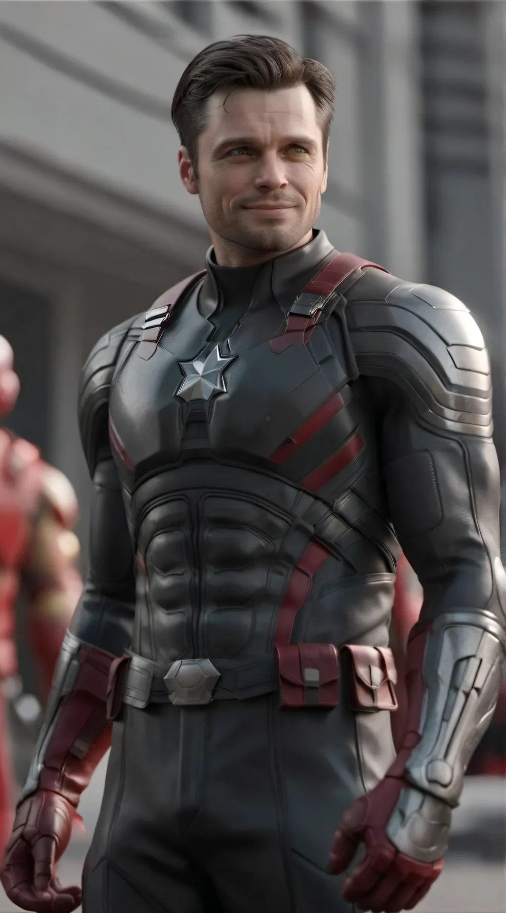 ai character: Bucky Barnes  background
