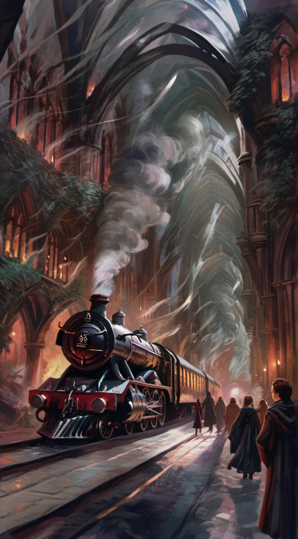 ai character: Hogwarts! background