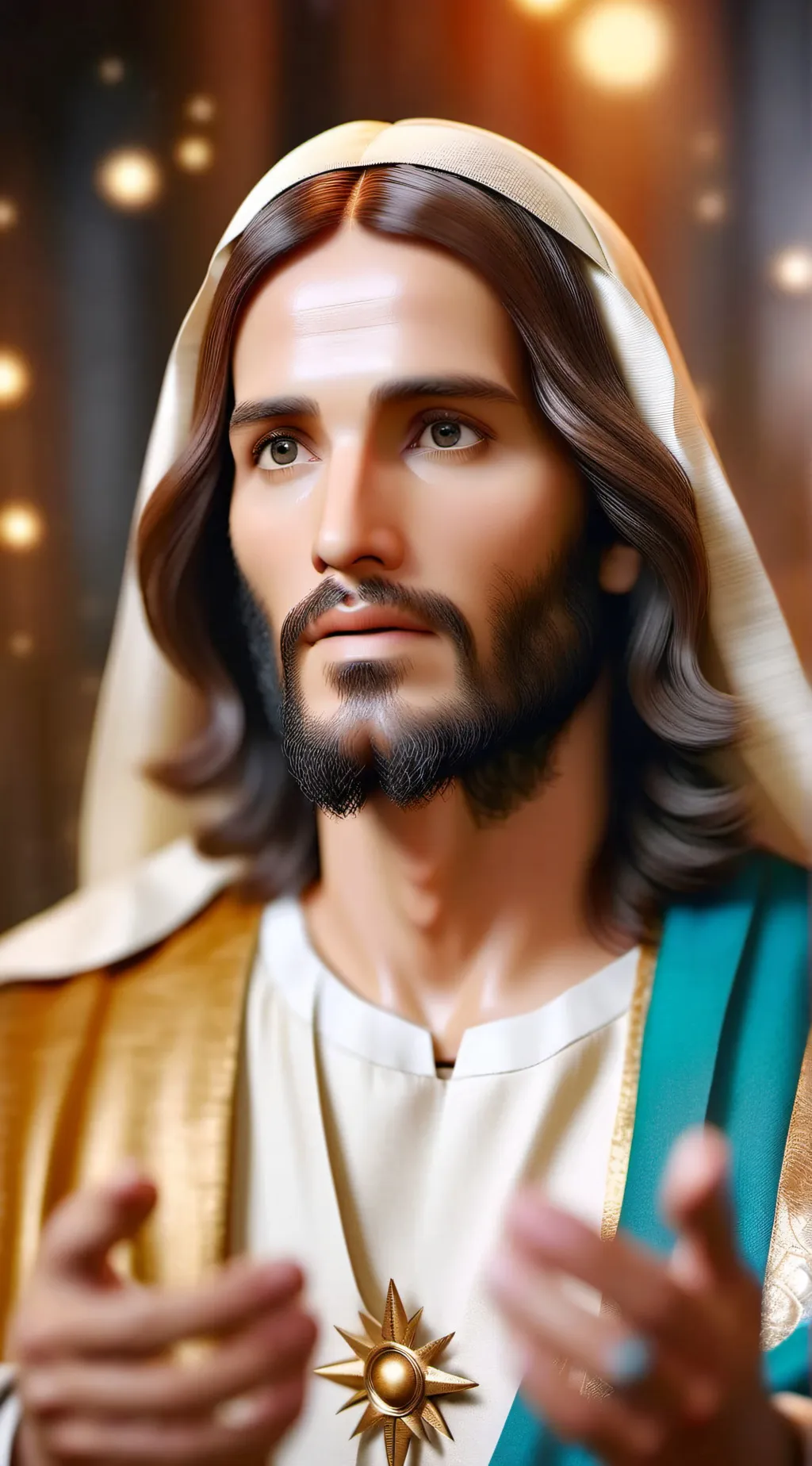 ai character: jesus  background