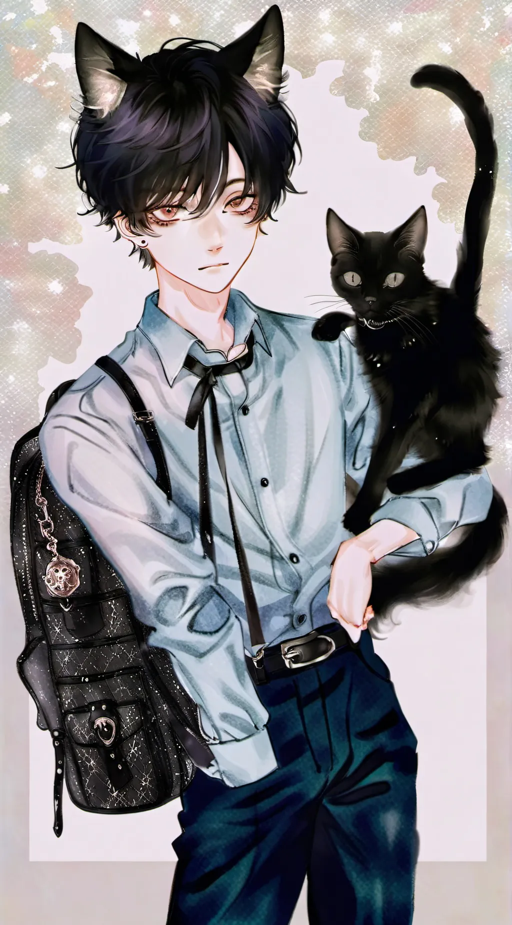 ai character: kitty 🐈😻✨ background