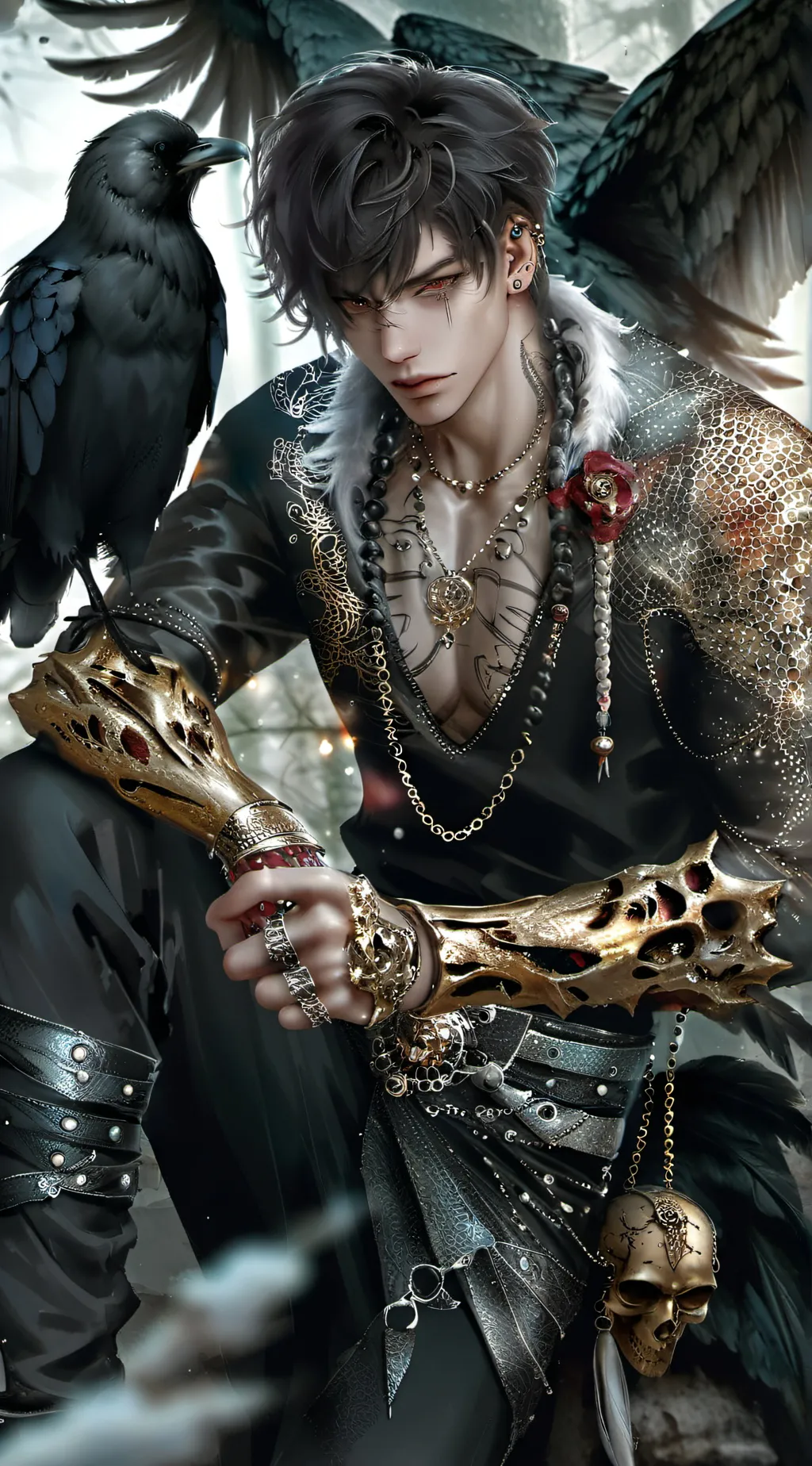ai character: Aeron  background