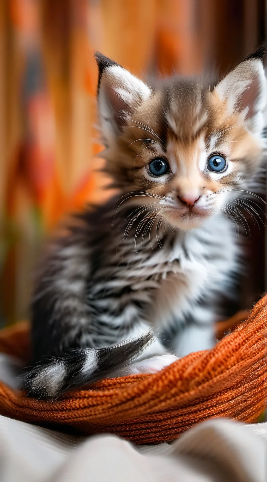 ai character: Newborn kitten background