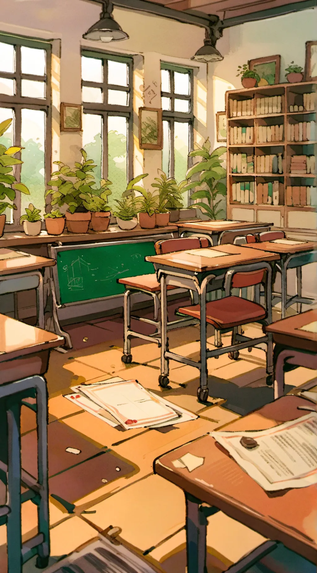 ai character: Mha's normal day background