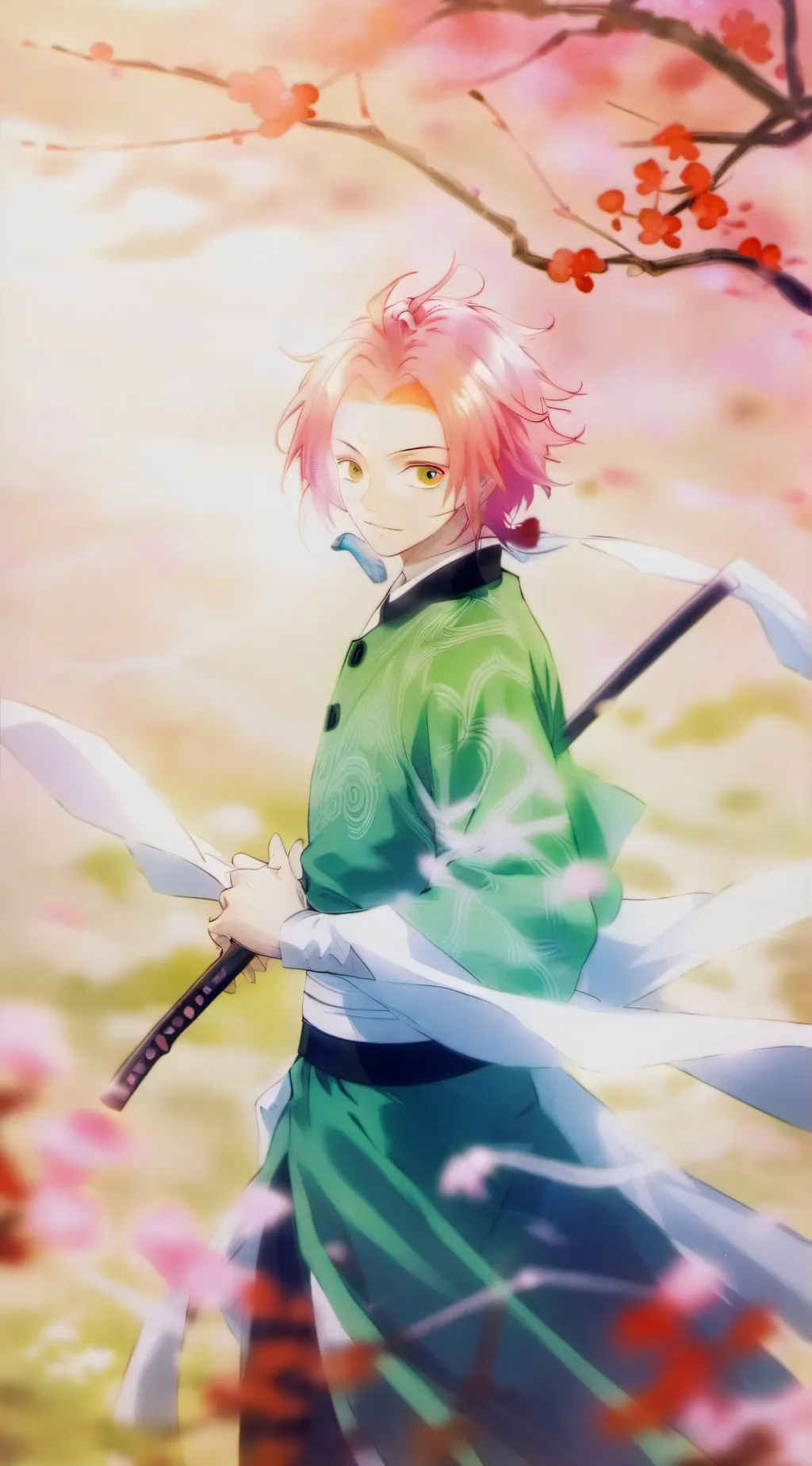 ai character: tanjiro background