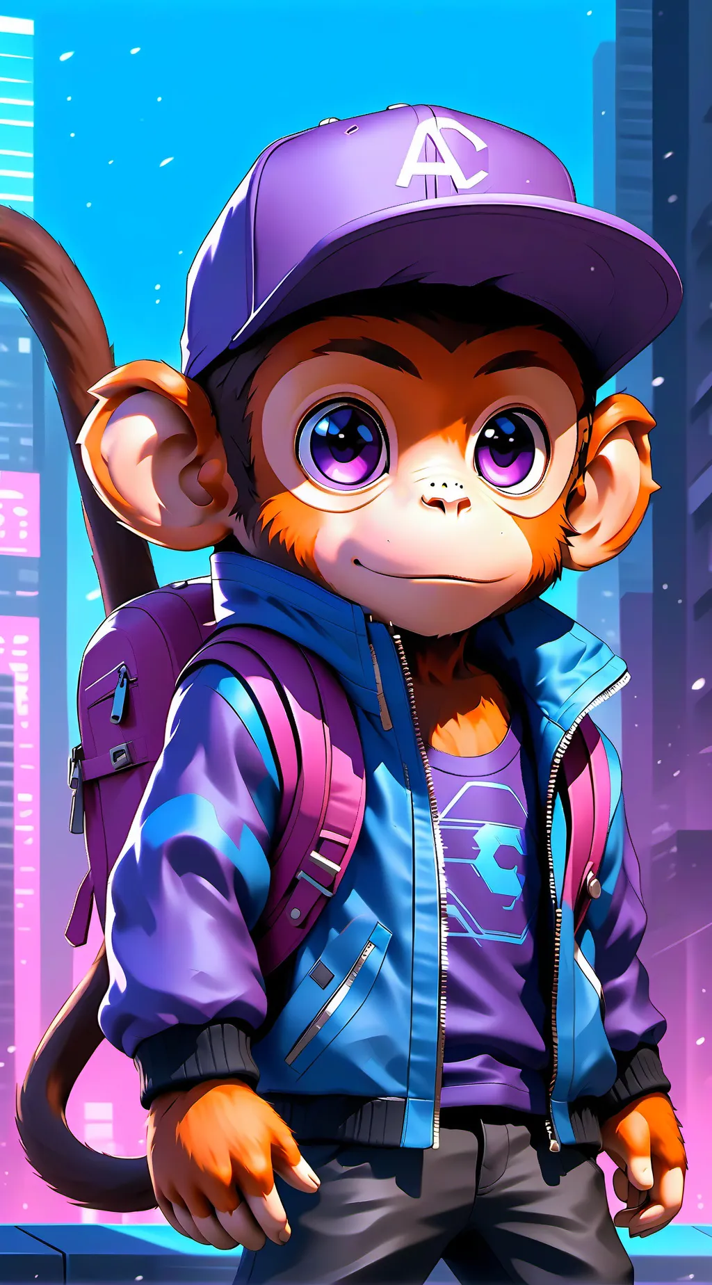 ai character: Monke👍 background
