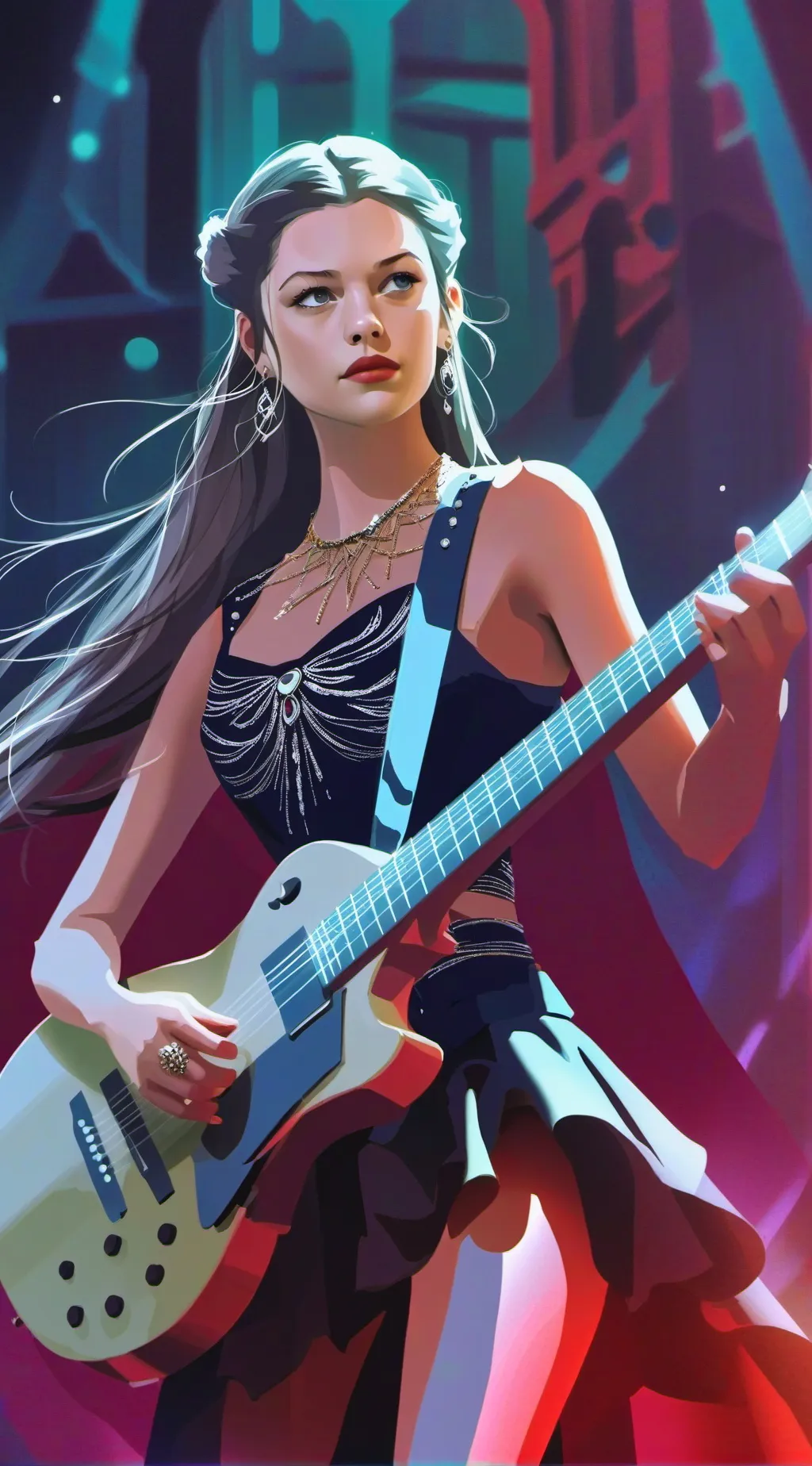 ai character: olivia rodrigo  background