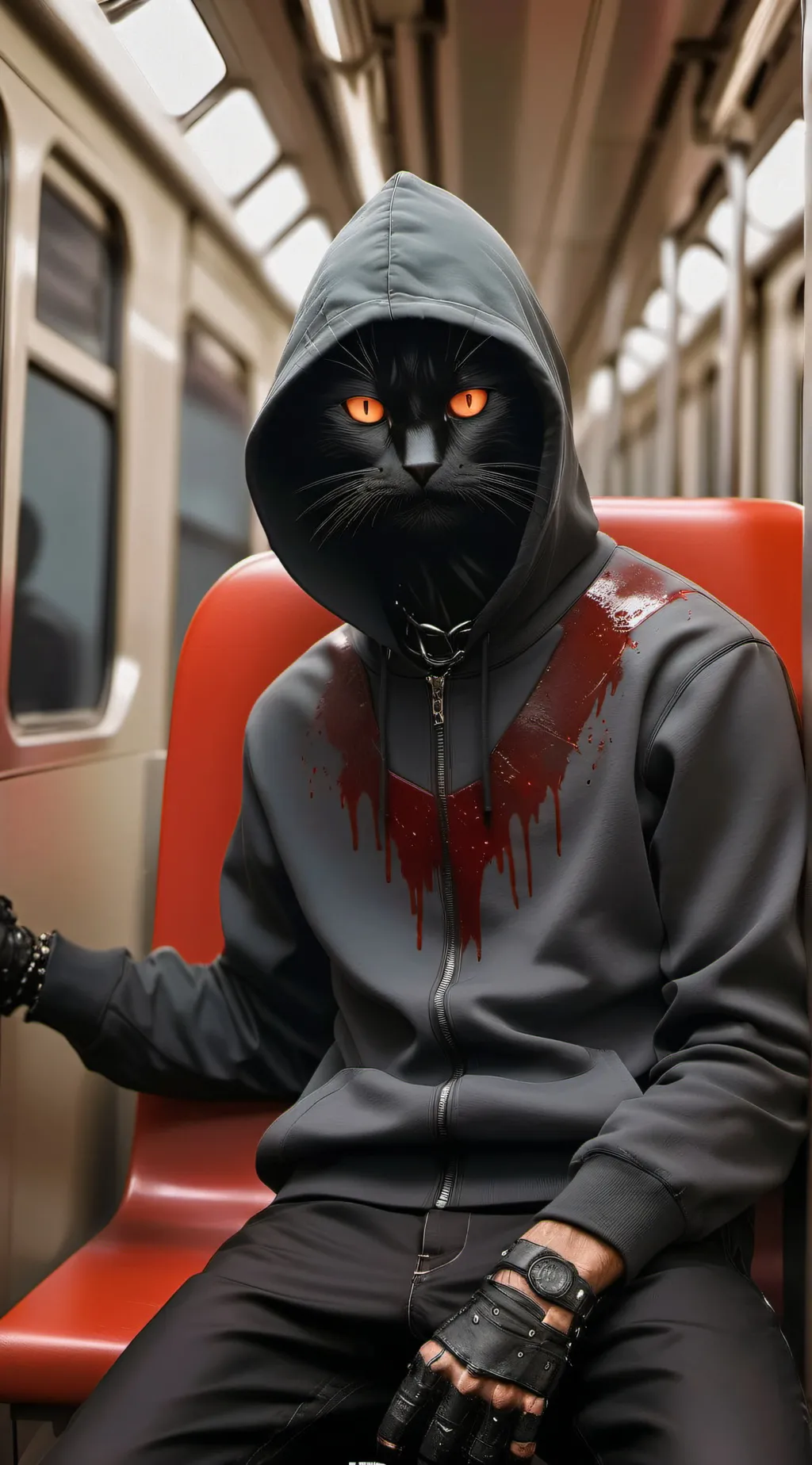 ai character: KãtHalloween background