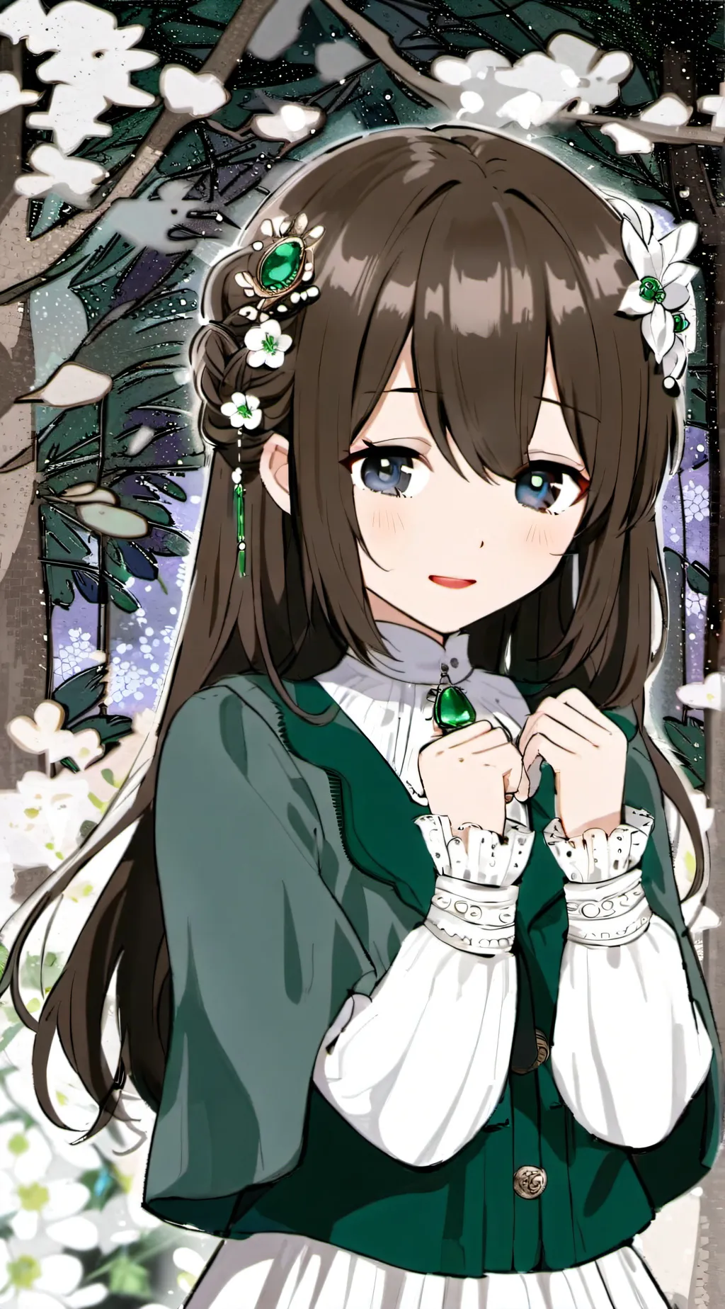 ai character: 🍀Lory🍀 background