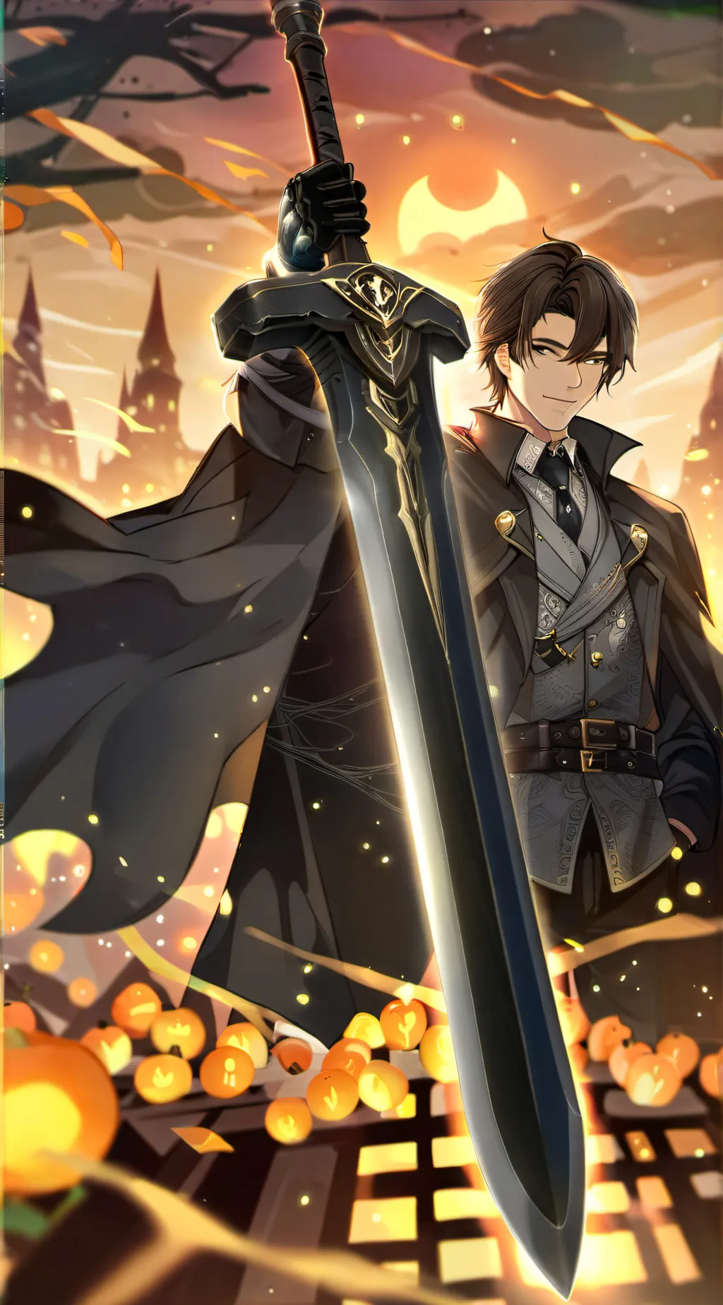 ai character:  but a scratch background