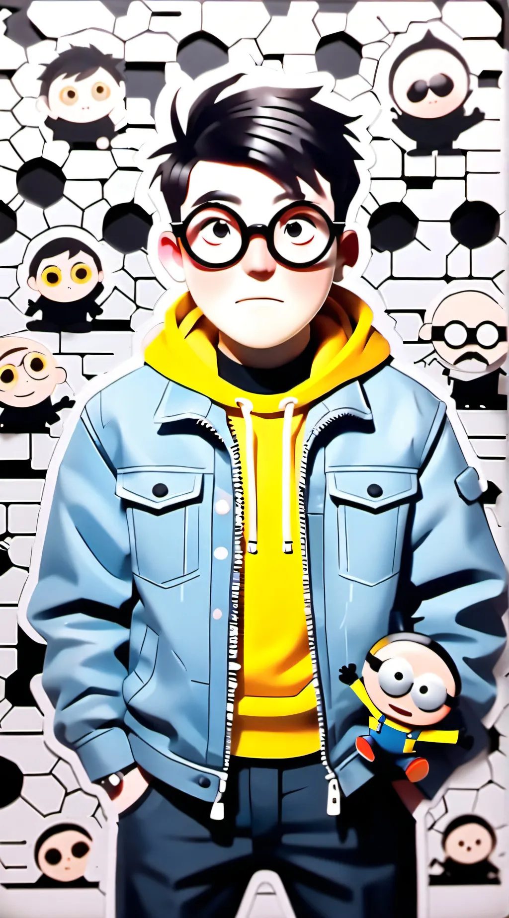 ai character: despicable Me 4 background