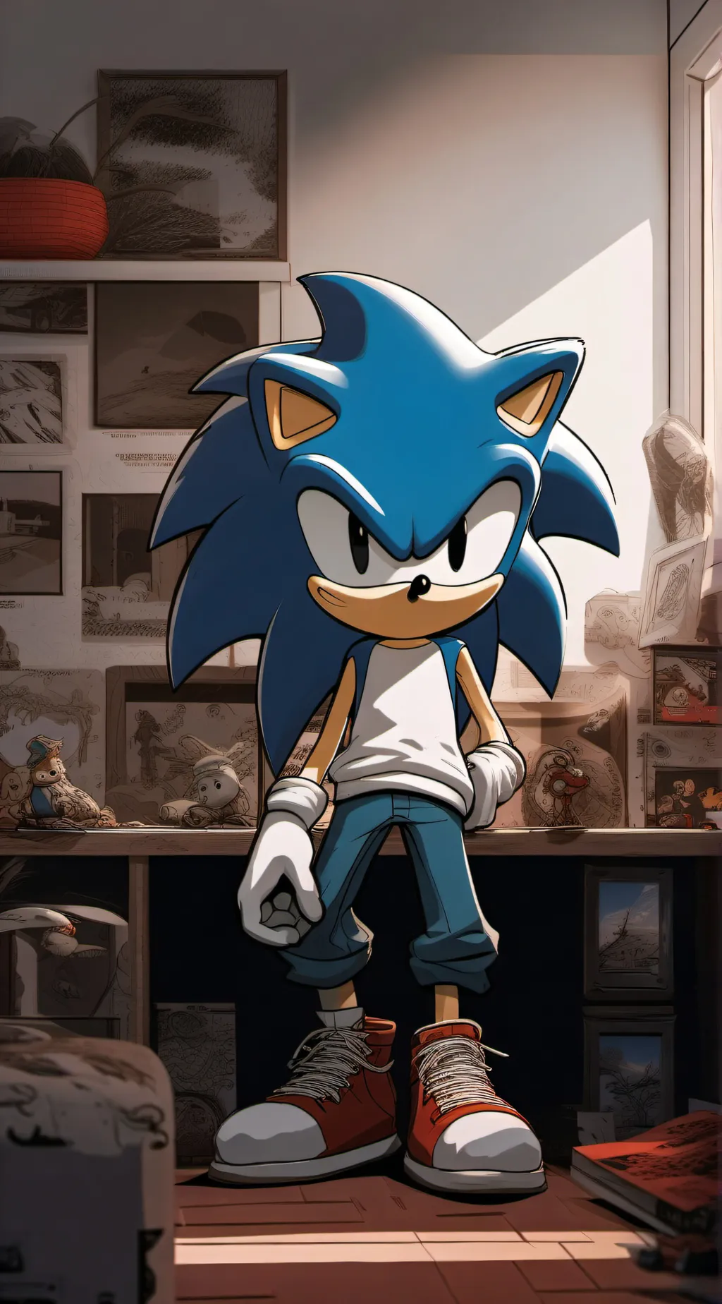 ai character: Mighty armadillo background