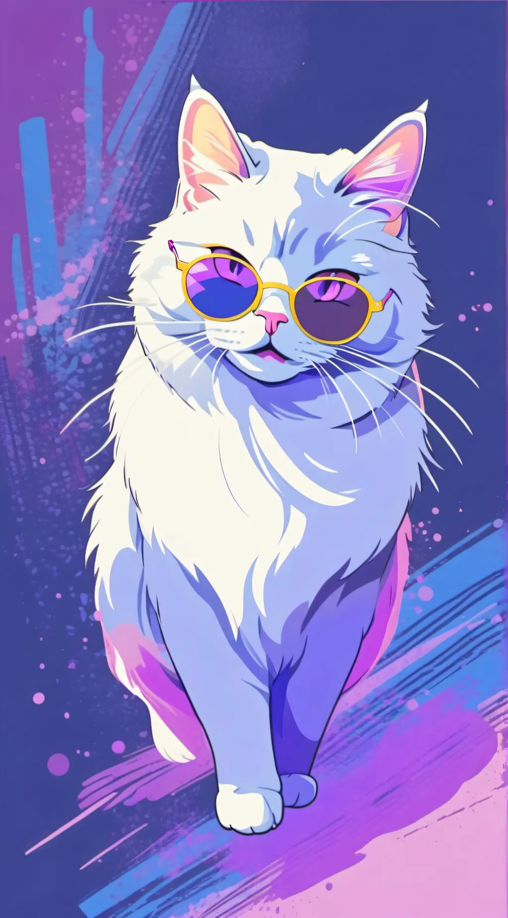 ai character: gojo cat  background