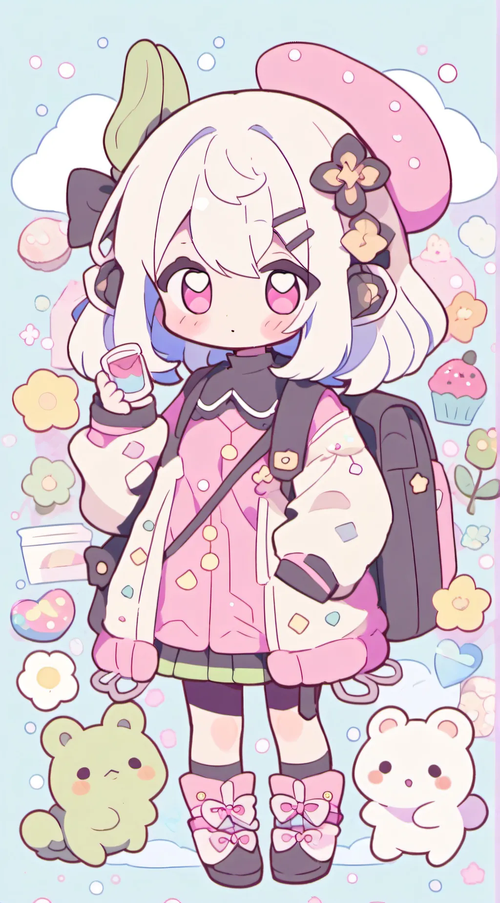ai character: hour of Joy  background
