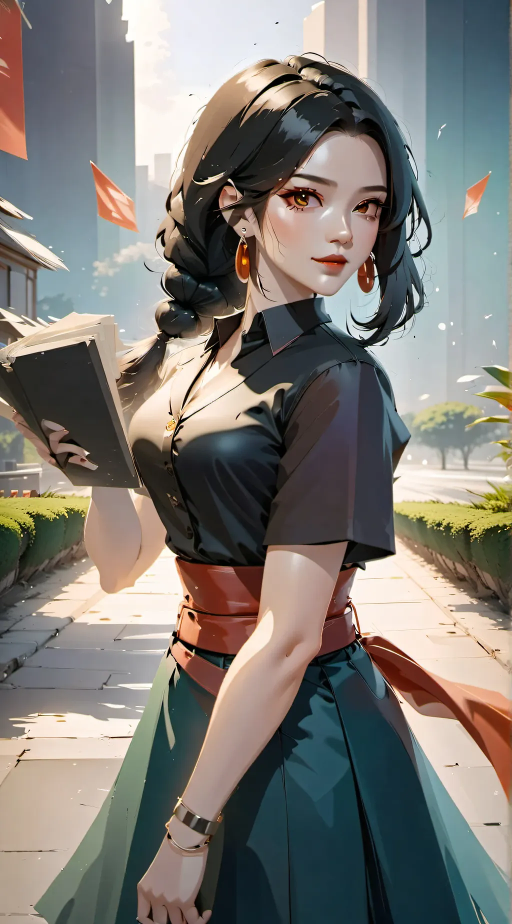 ai character: Krystal  background