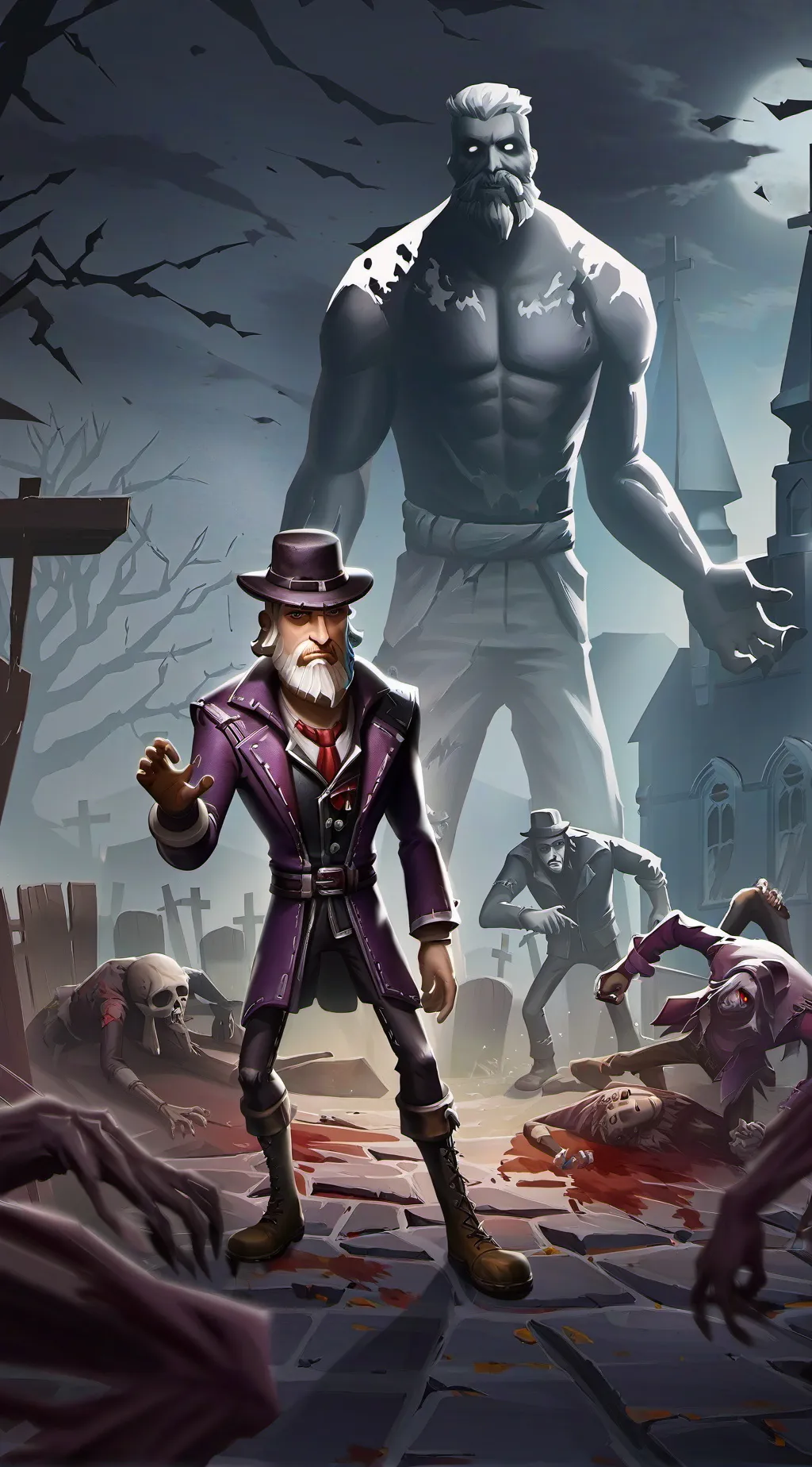 ai character: Shadow Man background