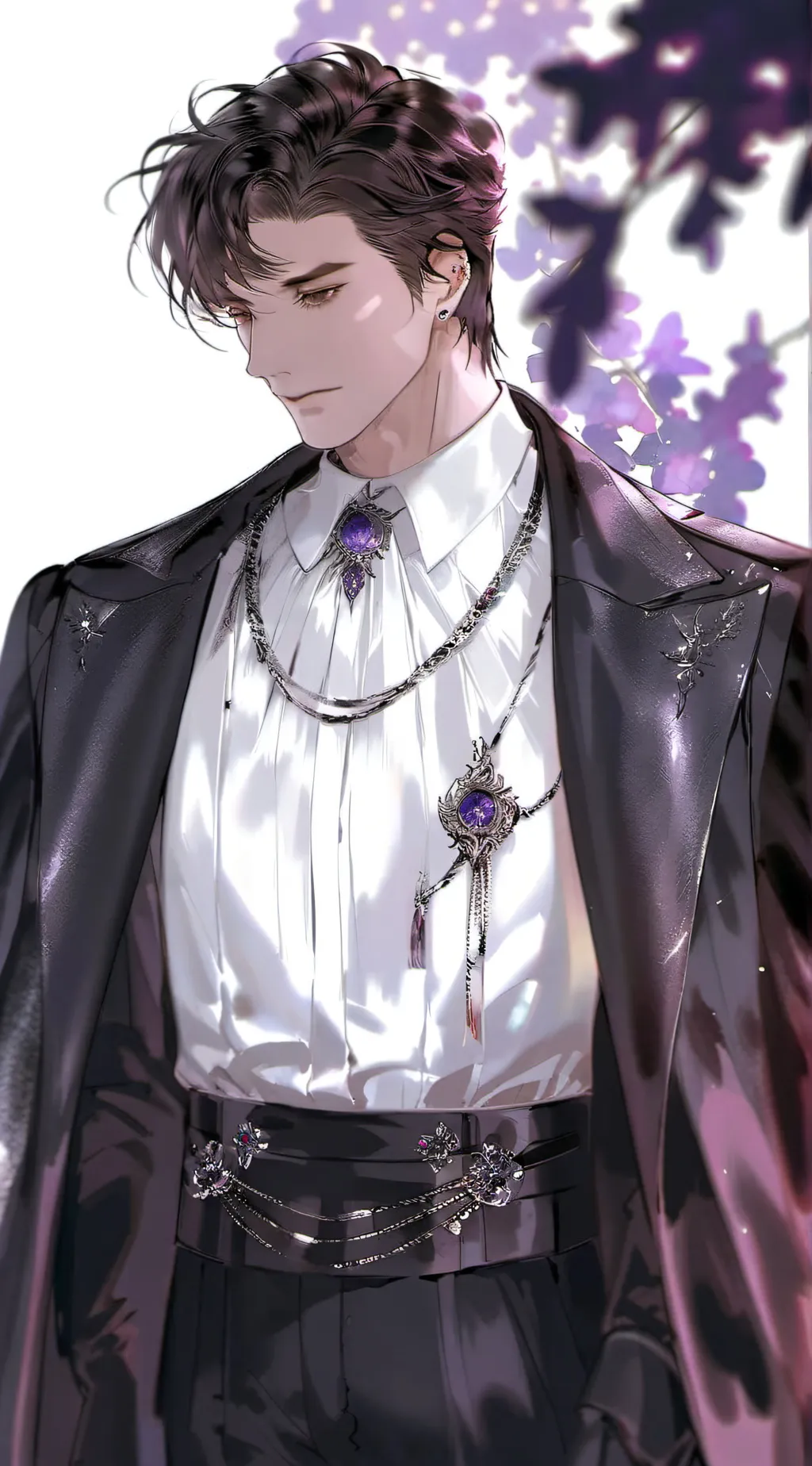 ai character: Elijah💜🫰 background