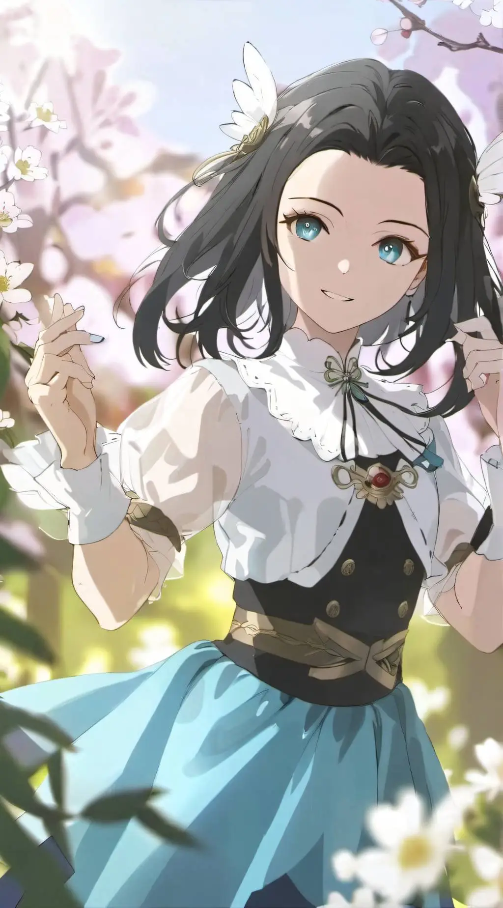 ai character: Ashley  background