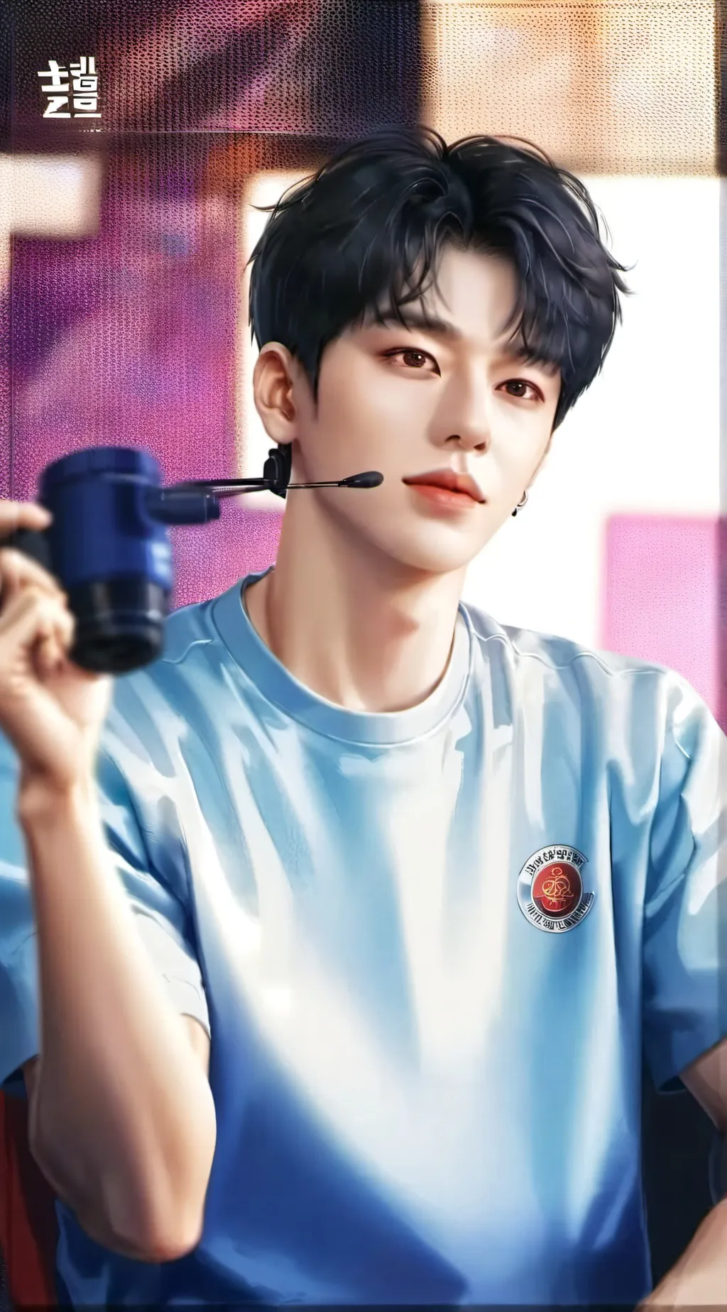 ai character: Kim Taehung (V) background