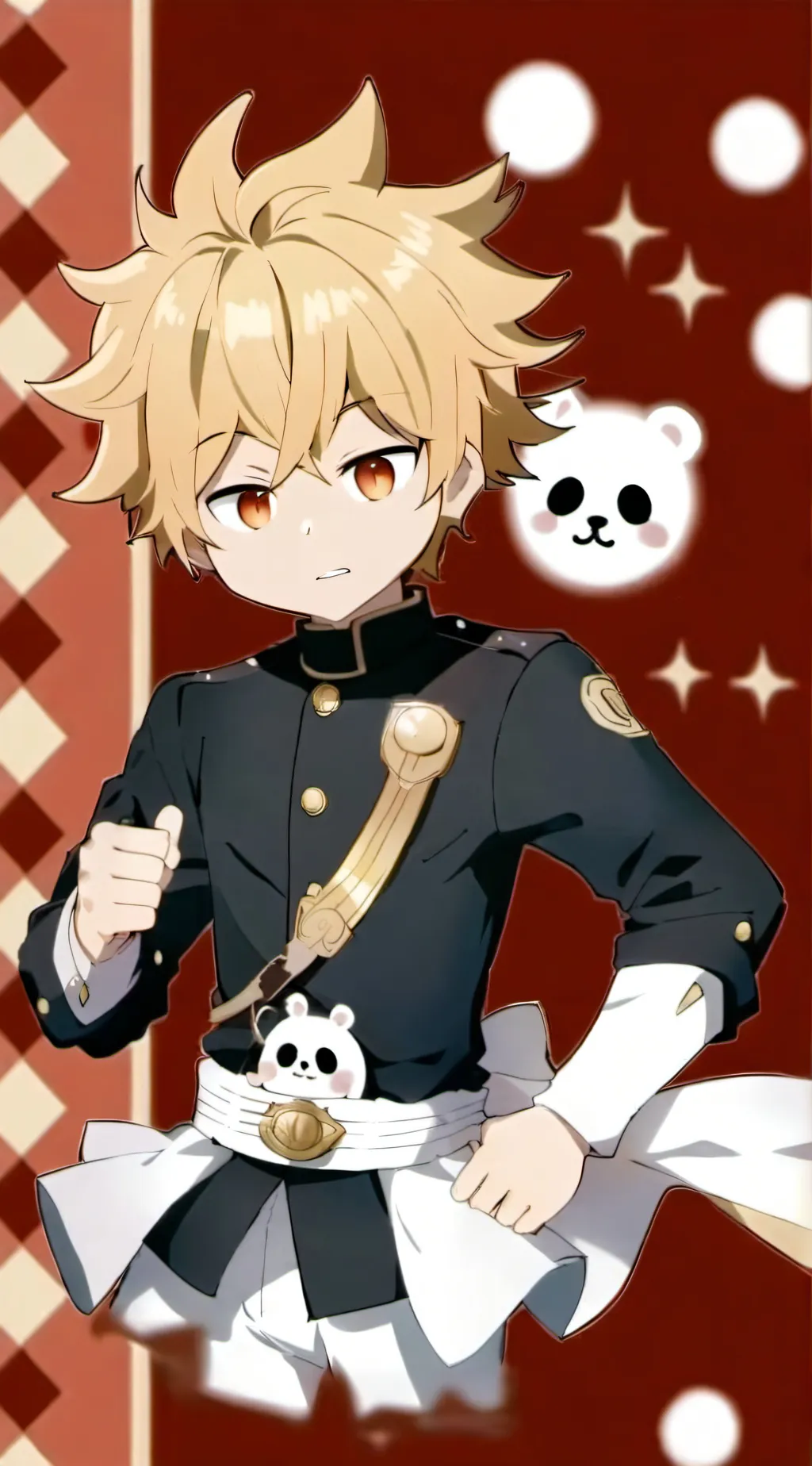 ai character: bakugo and kia background