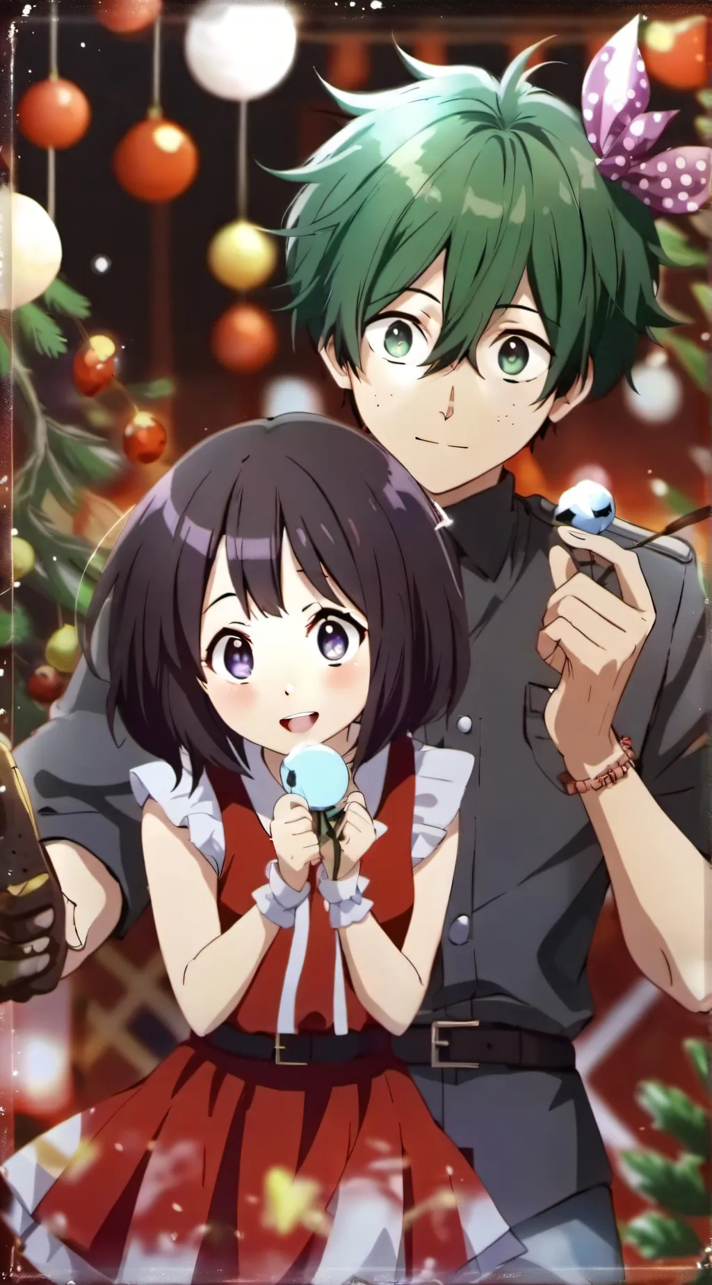 ai character: Deku ans Uraraka background