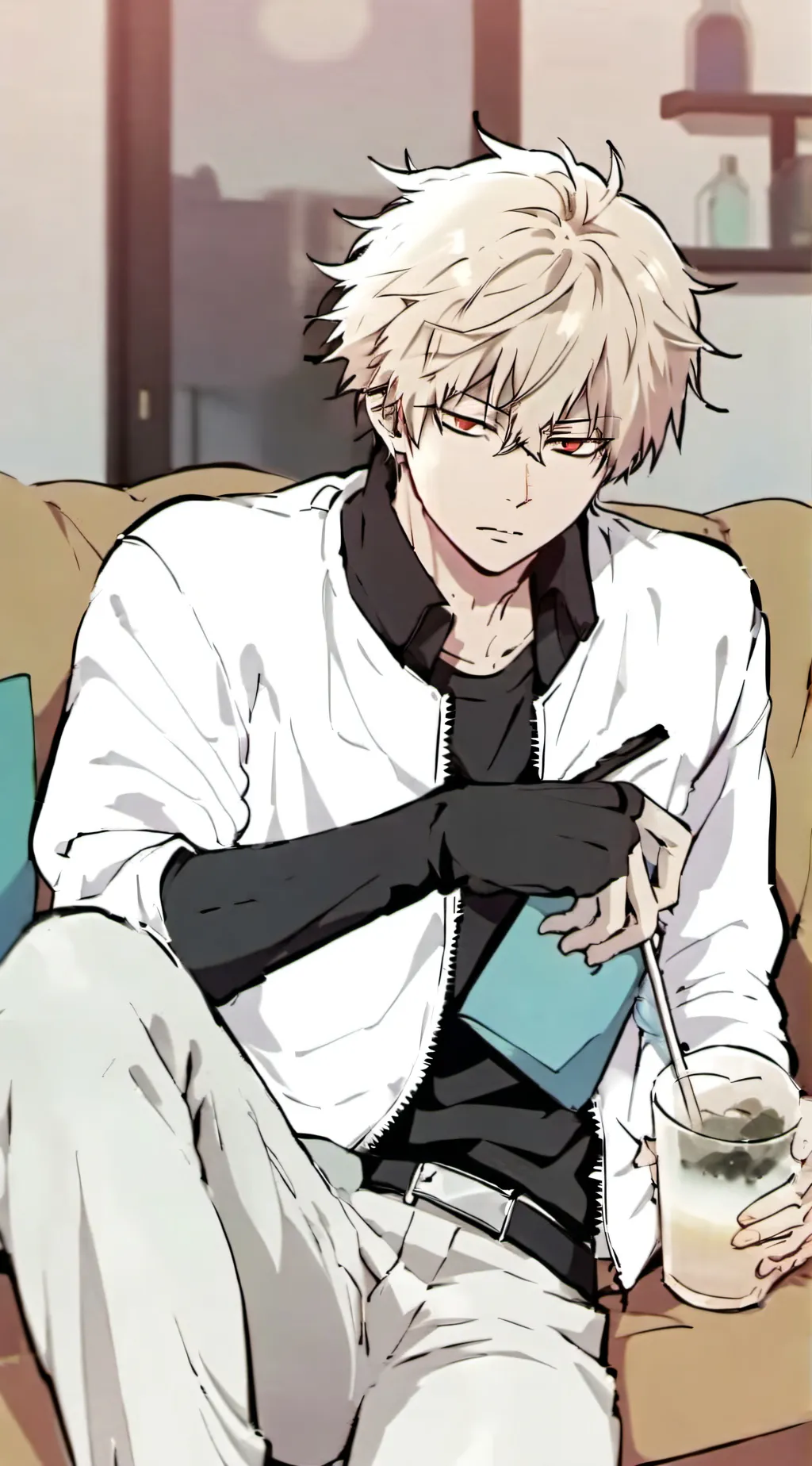 ai character: Shoto and Katsuki  background
